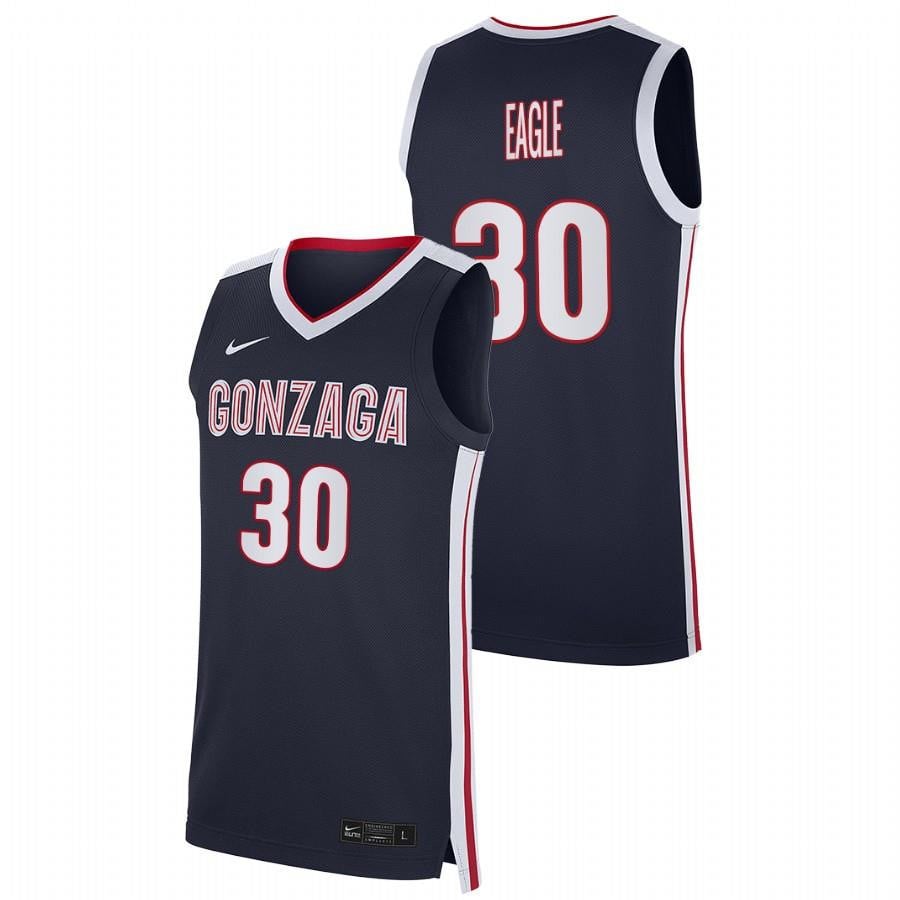 Gonzaga Bulldogs 2023 30 Navy Abe Eagle College NCAA Jersey Men's