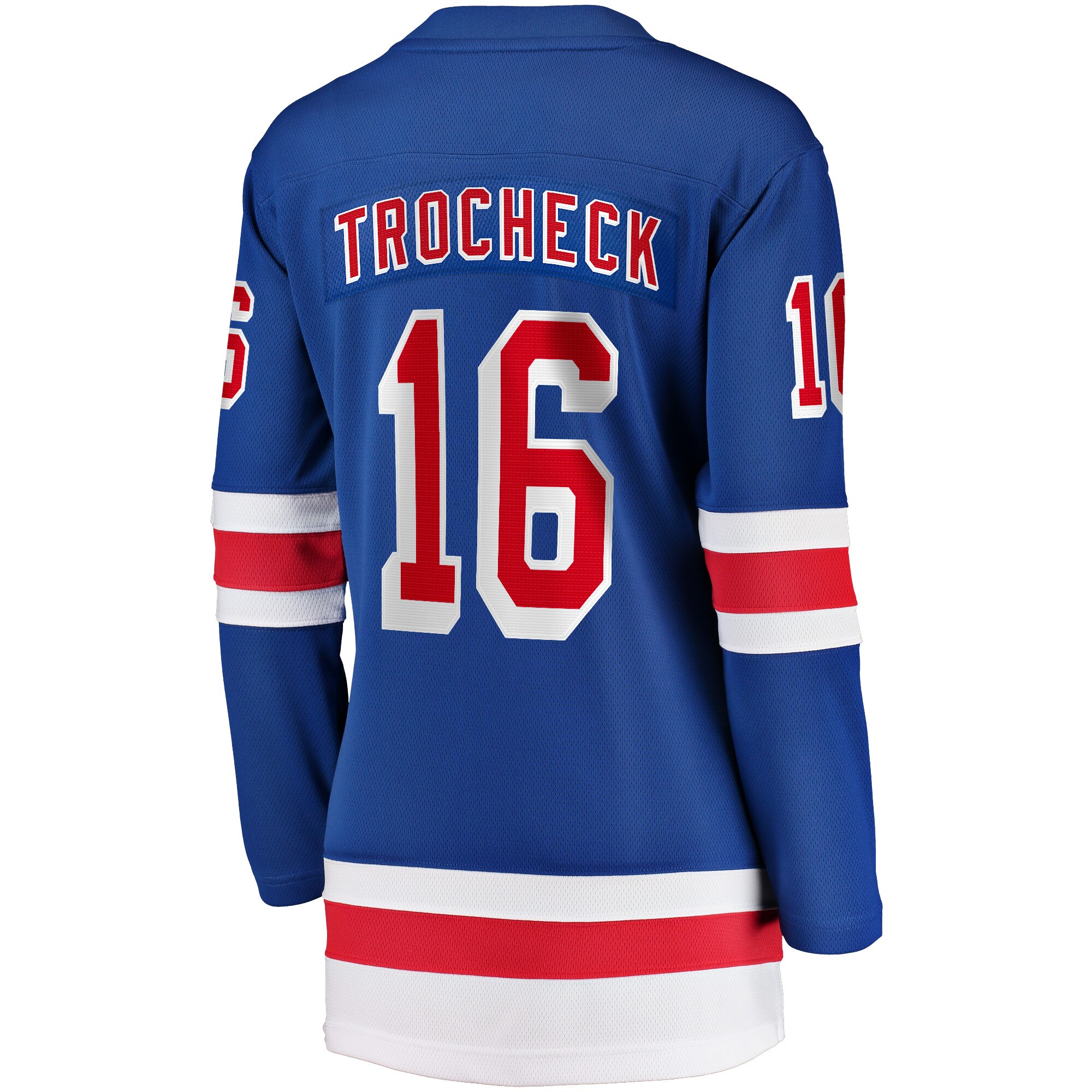 New York Rangers Vincent Trocheck Blue Home Breakaway Player NHL Jersey Women's