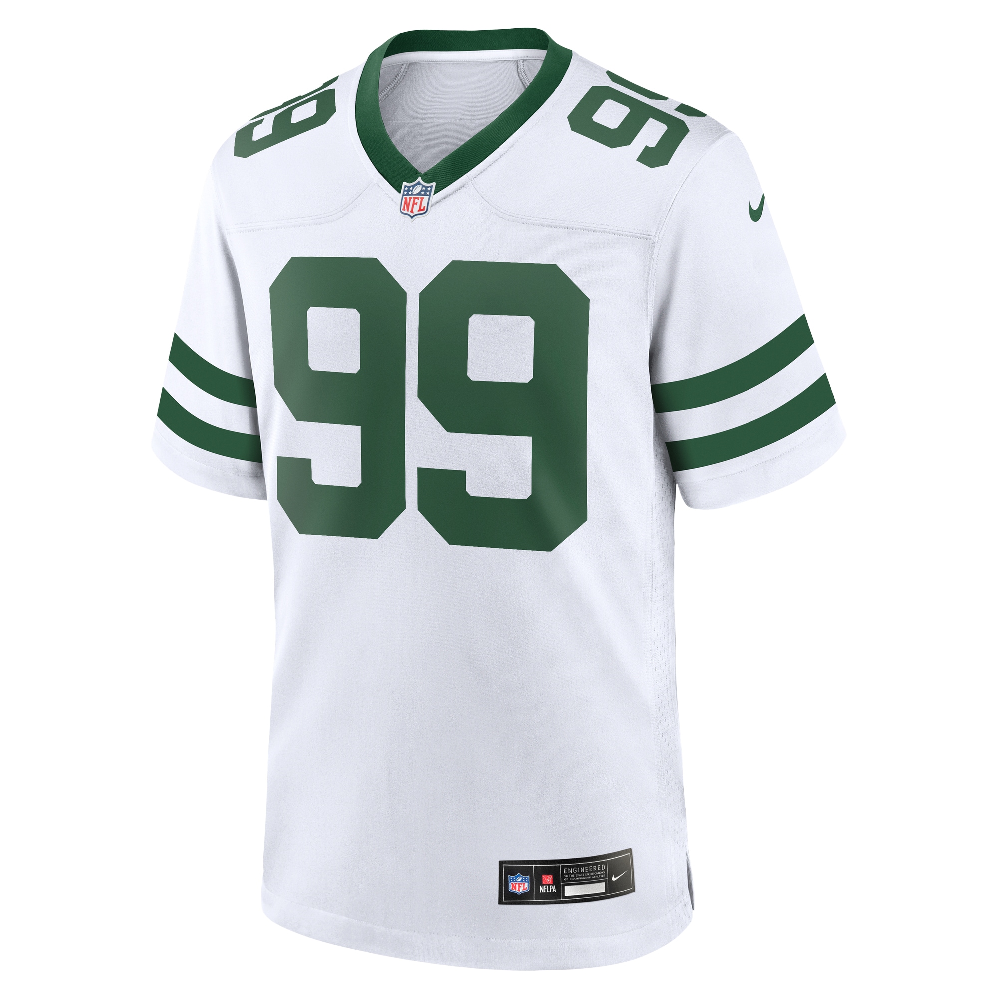 New York Jets Will McDonald IV Legacy White Game NFL Jersey Men's