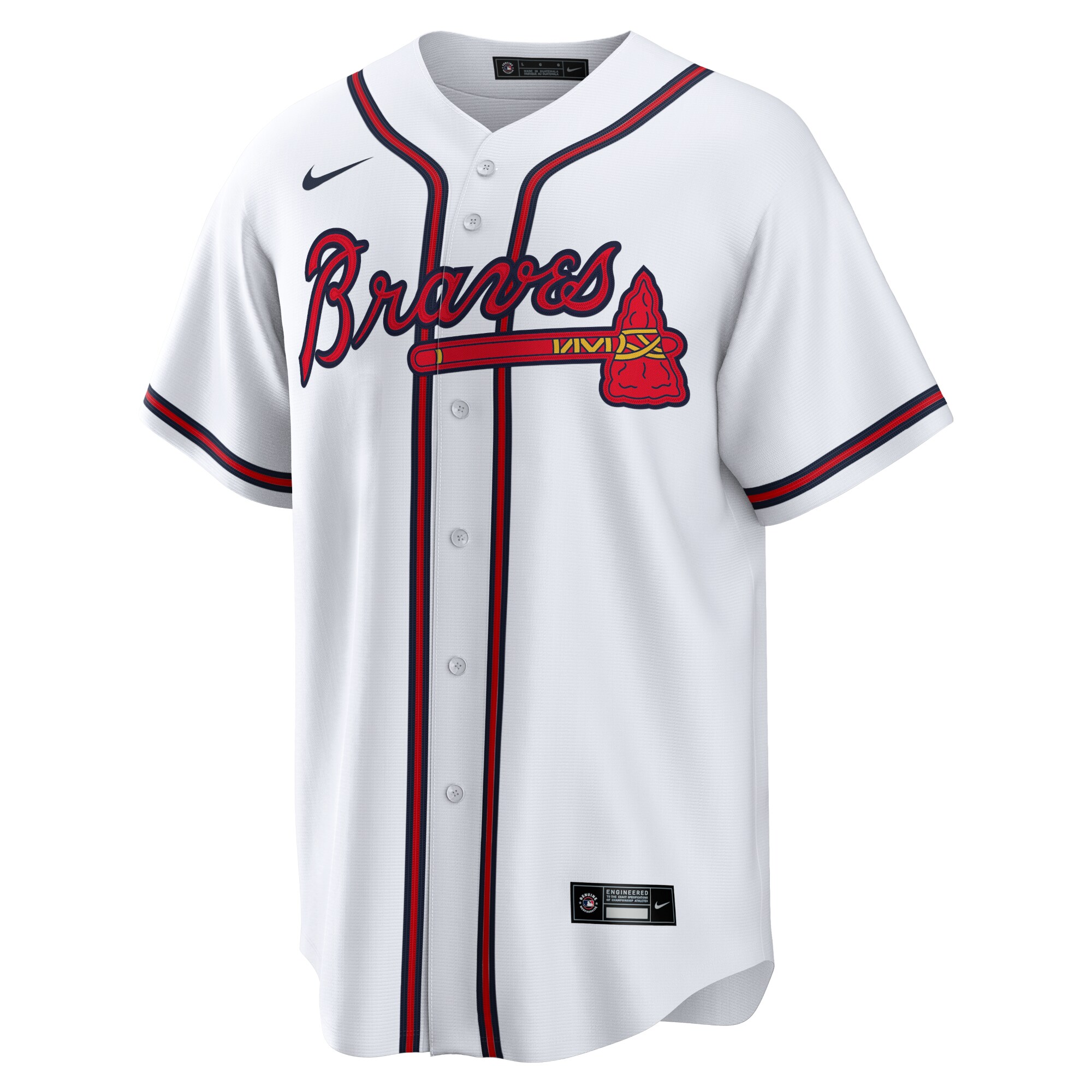 Atlanta Braves White Home Team MLB Jersey Men's