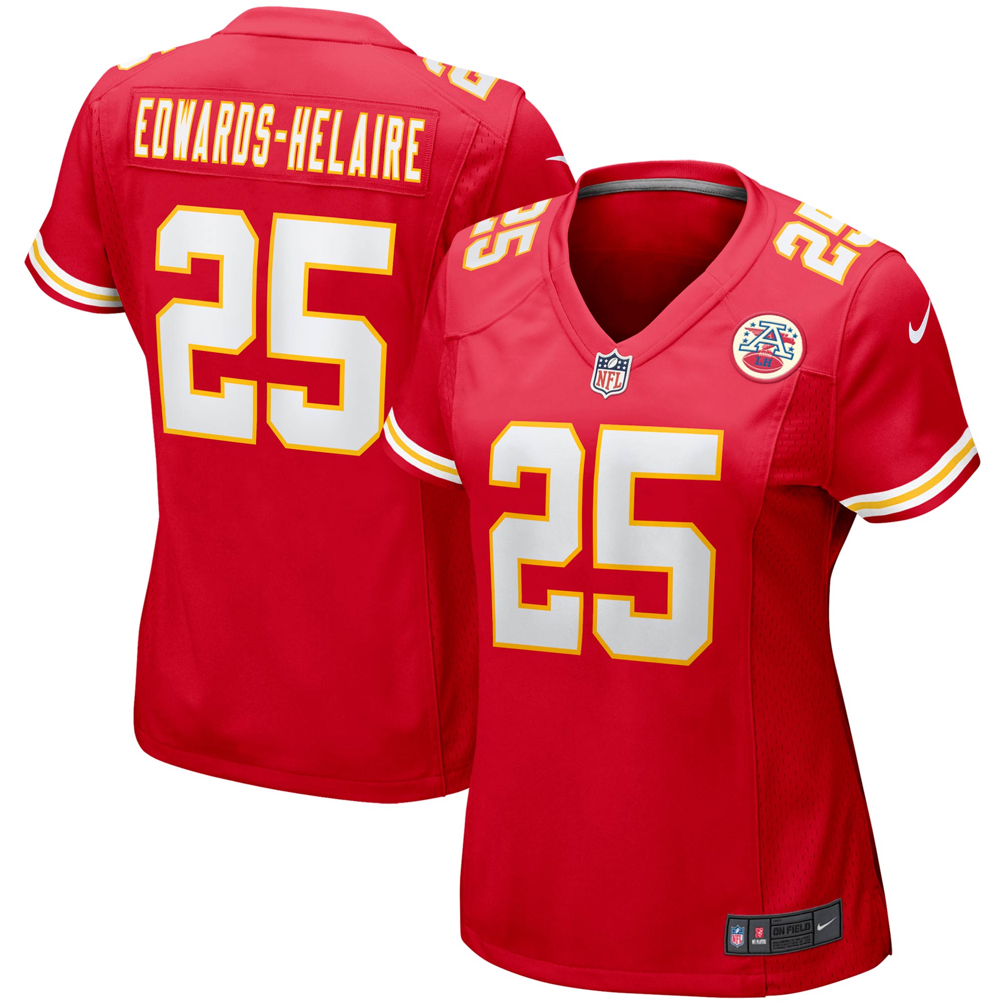 Kansas City Chiefs Clyde Edwards-Helaire Red Player NFL Jersey Women's