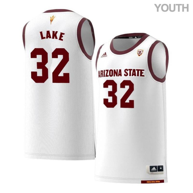 32 DeQuon Lak White Retro Arizona State Sun Devils NCAA Jersey Youth
