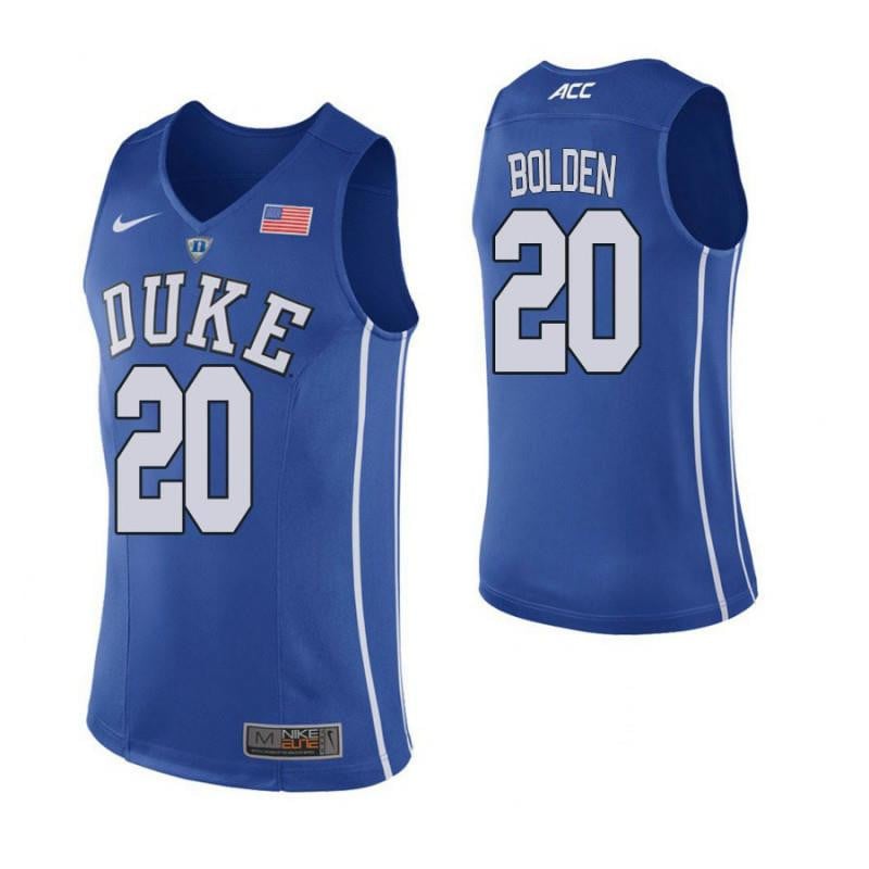 20 Marques Bolden Blue Elite Duke Blue Devils NCAA Jersey Men's