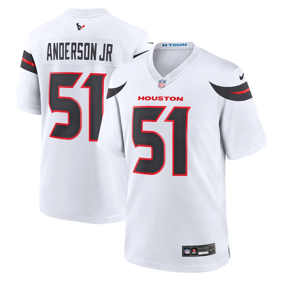 Will Anderson Jr. 51 Houston Texans Game White NFL Jersey Men's