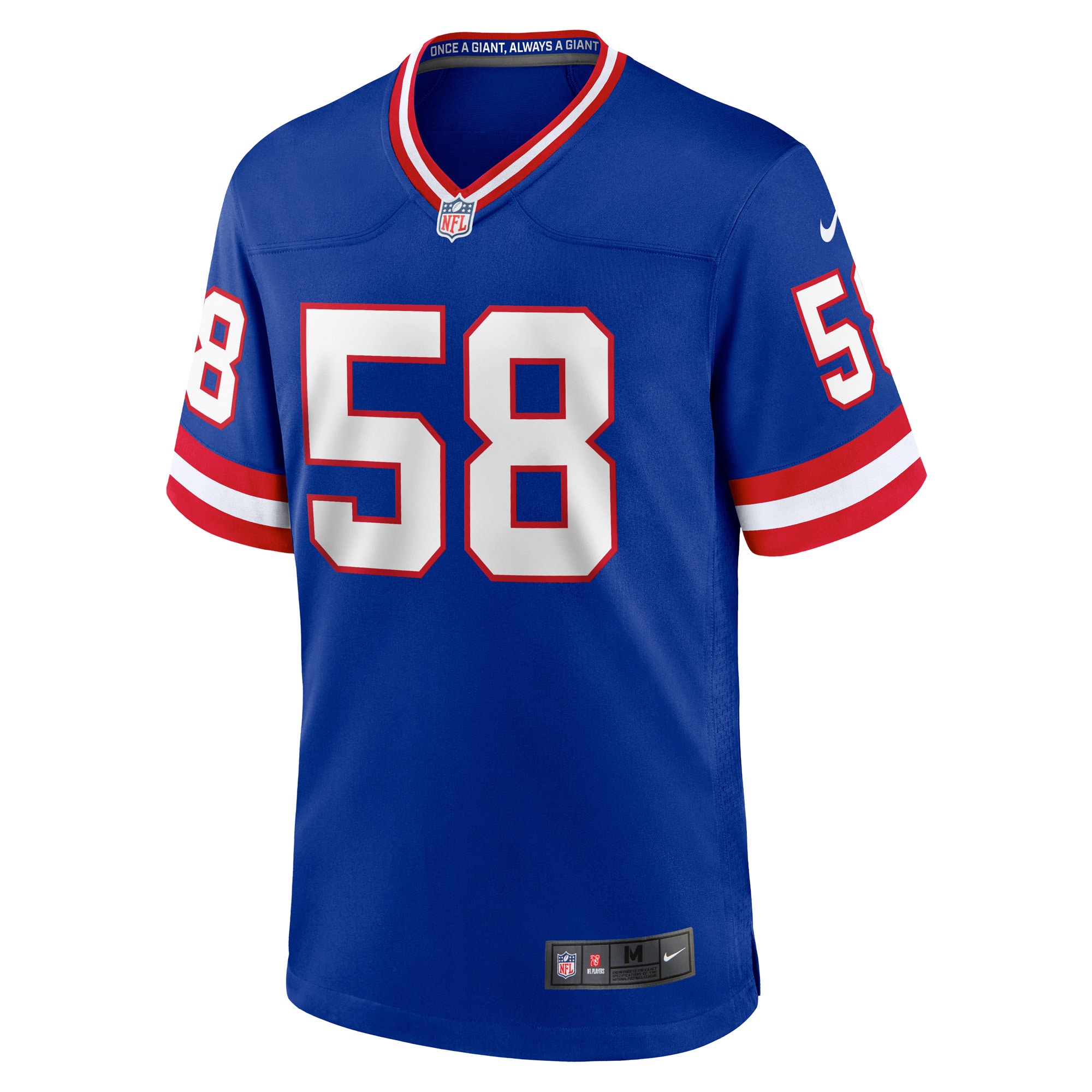 New York Giants Carl Banks Royal Classic Retired Player Game NFL Jersey Men's