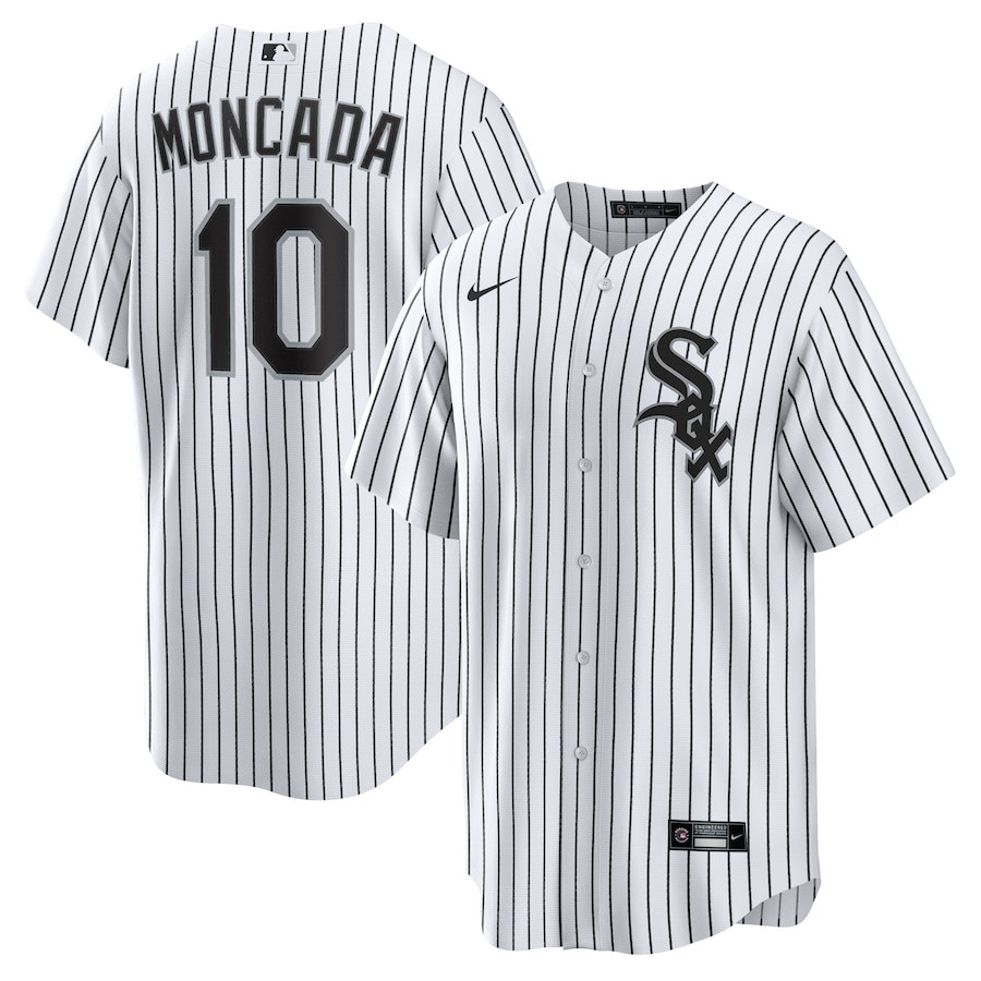 Yoan Moncada 10 Chicago White Sox Home Limited Player White MLB Jersey Men's