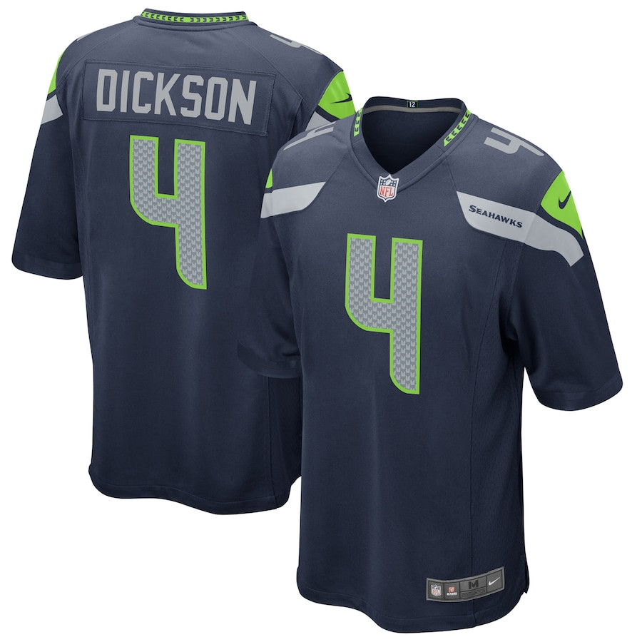 Michael Dickson 4 Seattle Seahawks Game College Navy NFL Jersey Men's