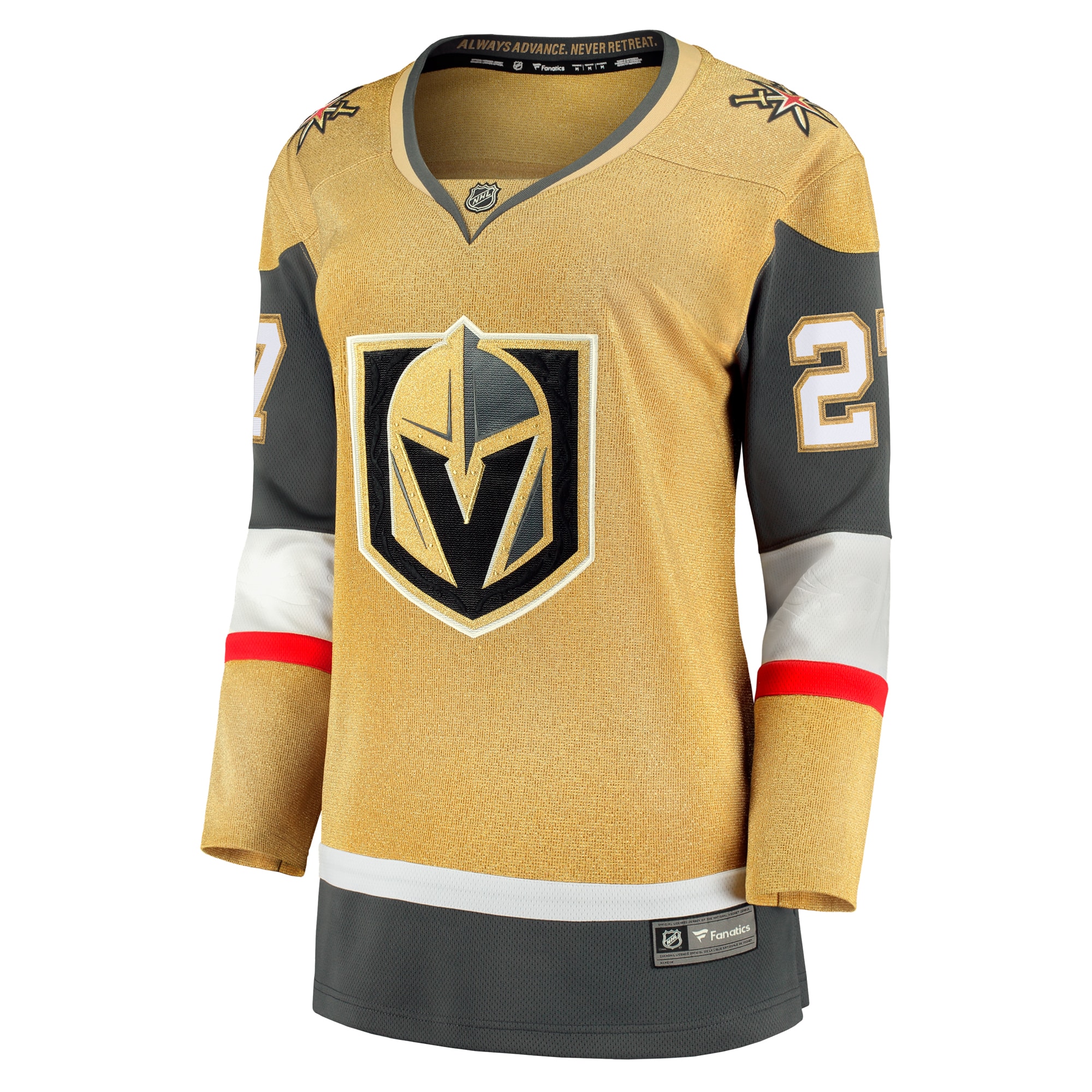 Vegas Golden Knights Shea Theodore Gold Home Breakaway NHL Jersey Women's