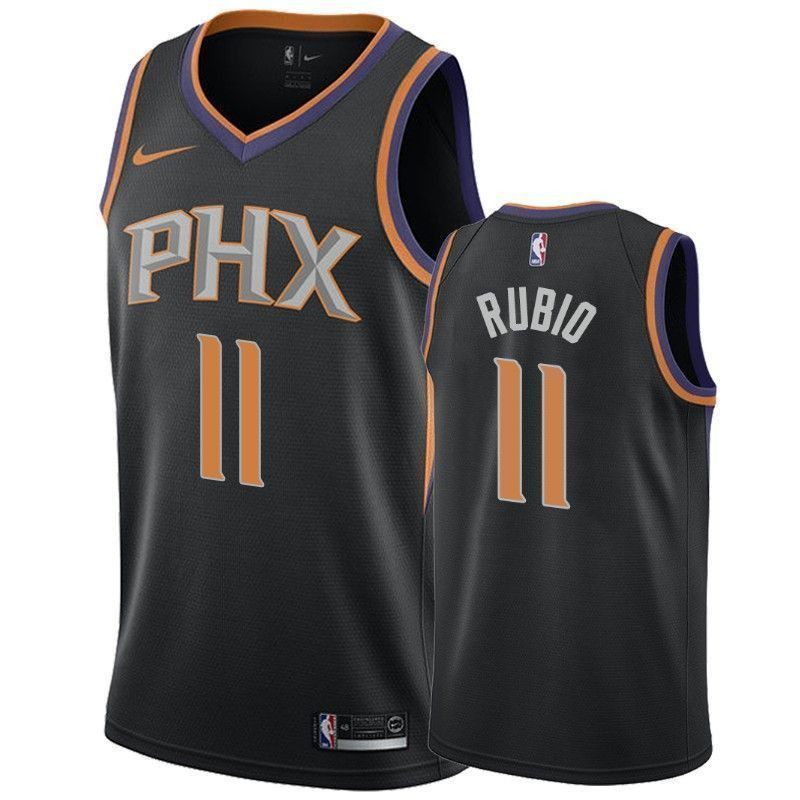 Phoenix Suns Ricky Rubio 11 Statet NBA Jersey Men's