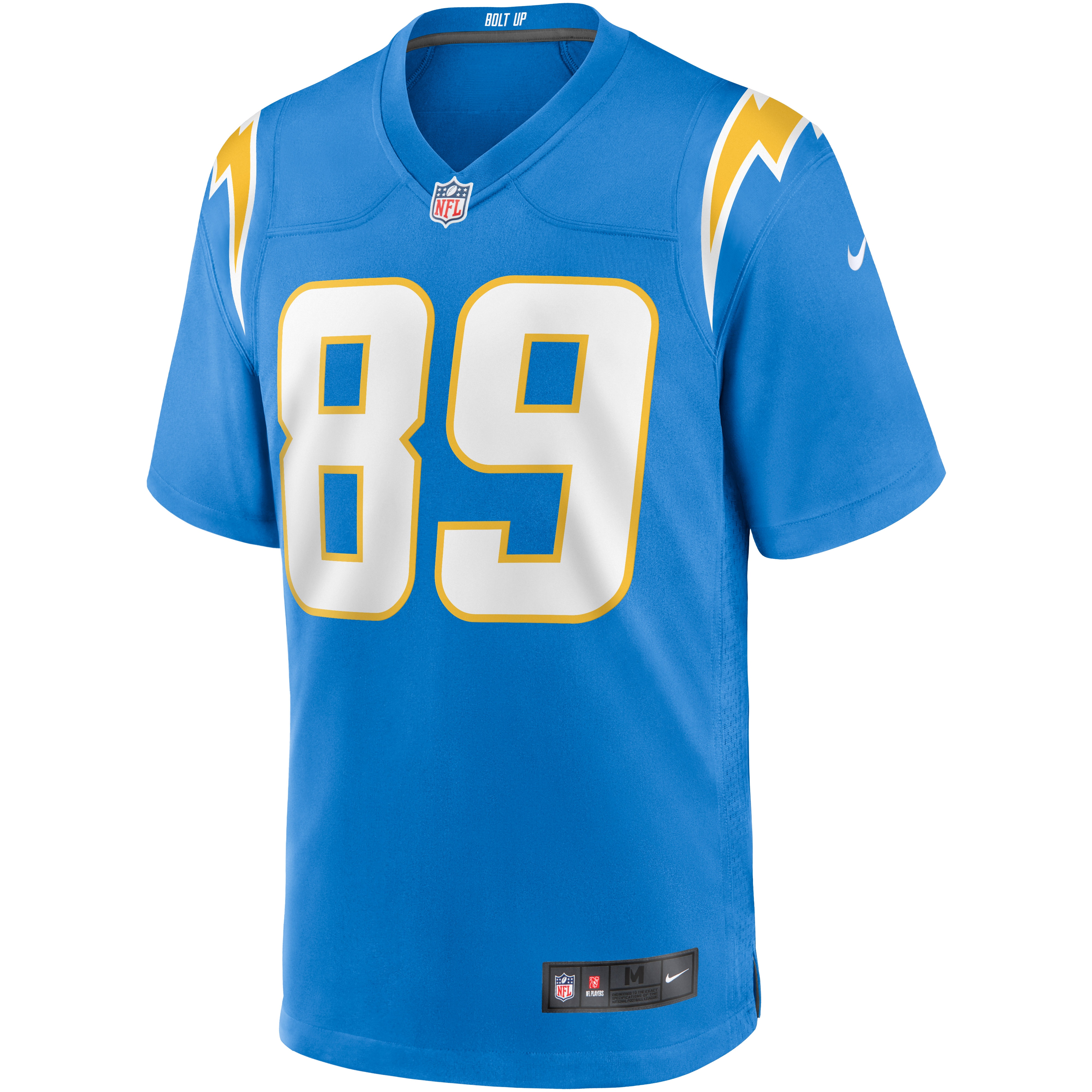 Los Angeles Chargers Donald Parham Jr. Powder Blue Game NFL Jersey Men's