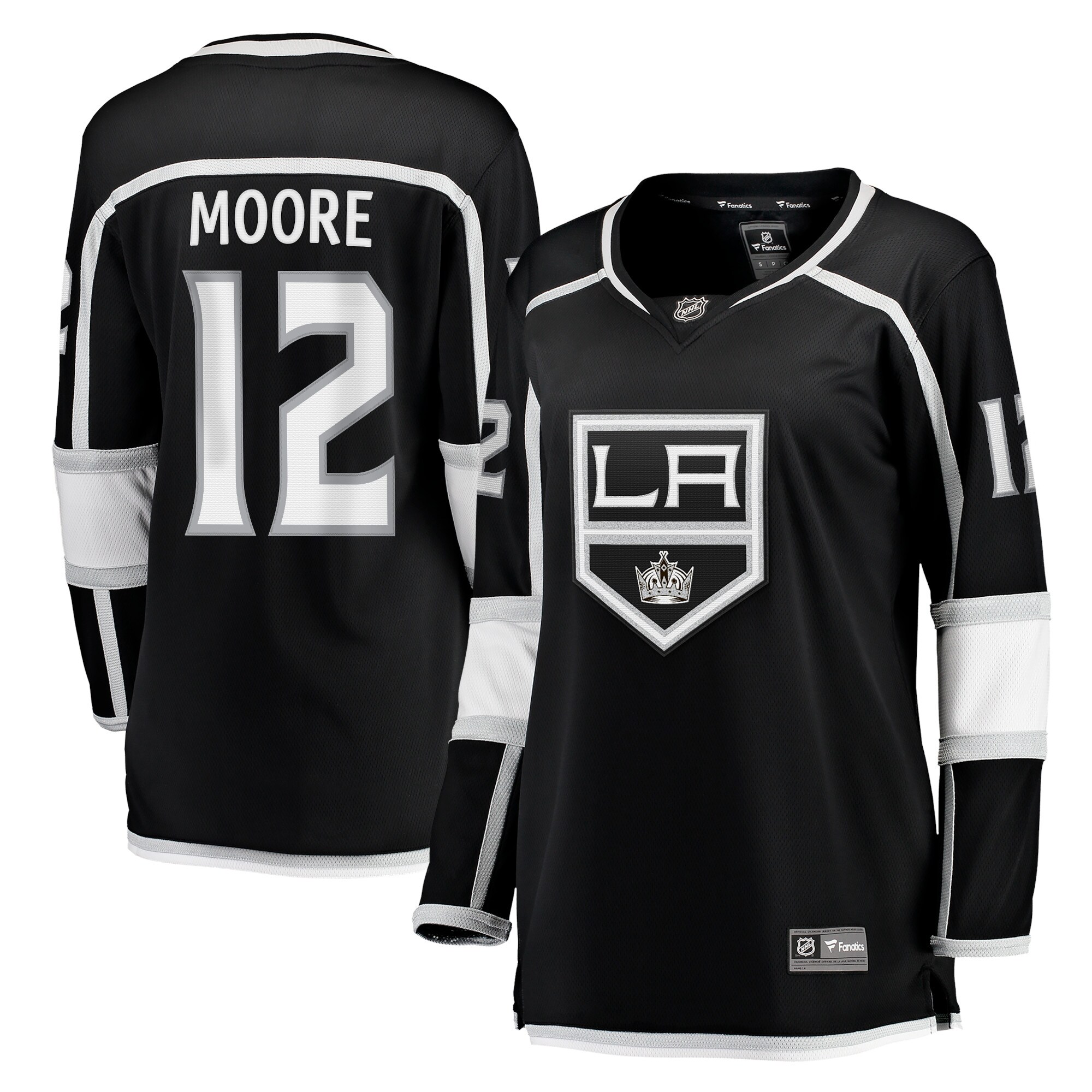 Los Angeles Kings Trevor Moore Black Home Breakaway Player NHL Jersey Women's