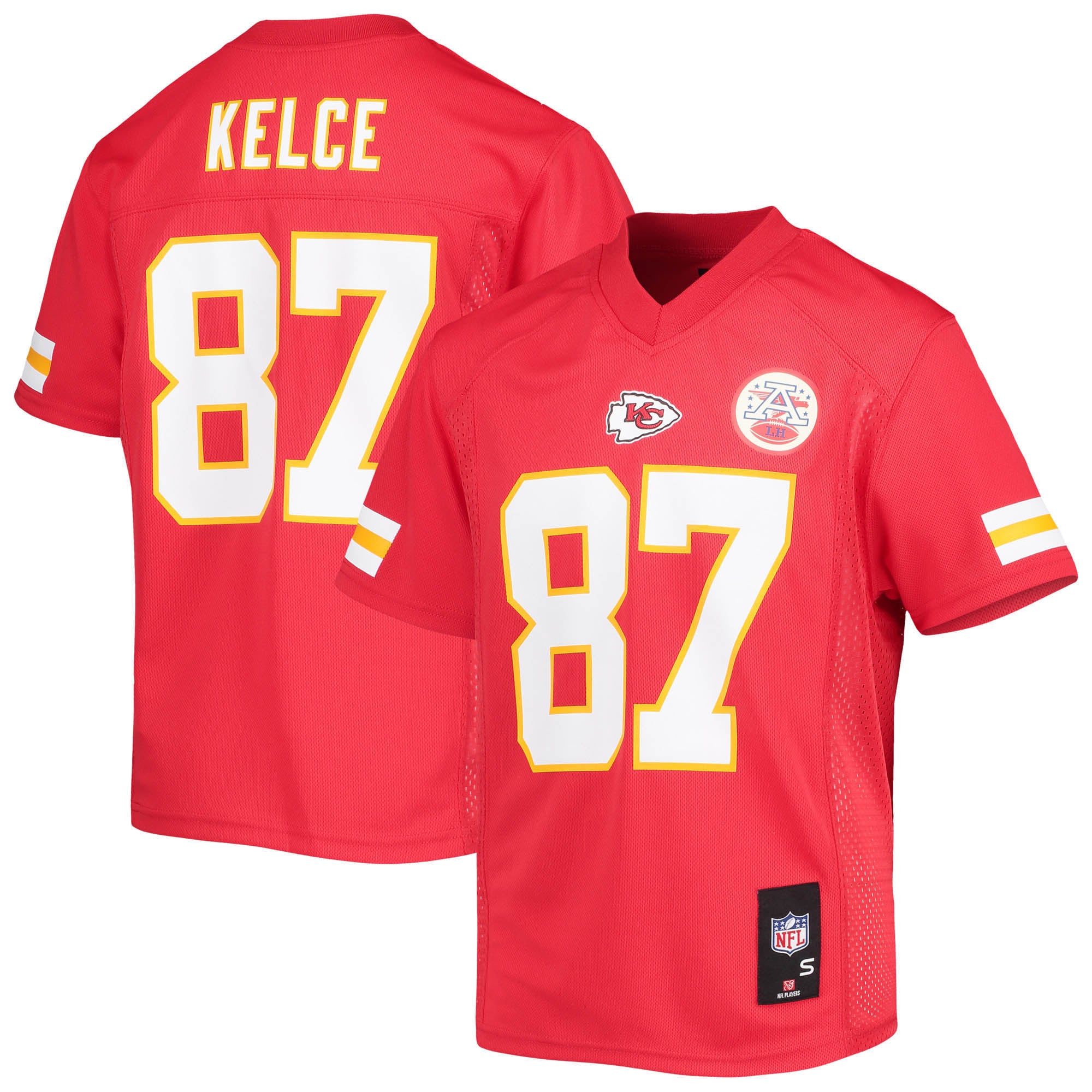 Kansas City Chiefs Travis Kelce Red Player NFL Jersey Youth