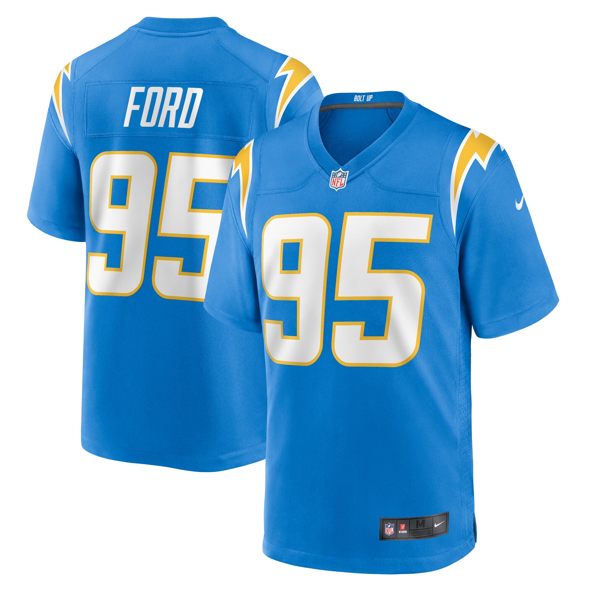 Los Angeles Chargers Poona Ford Powder Blue Game NFL Jersey Men's