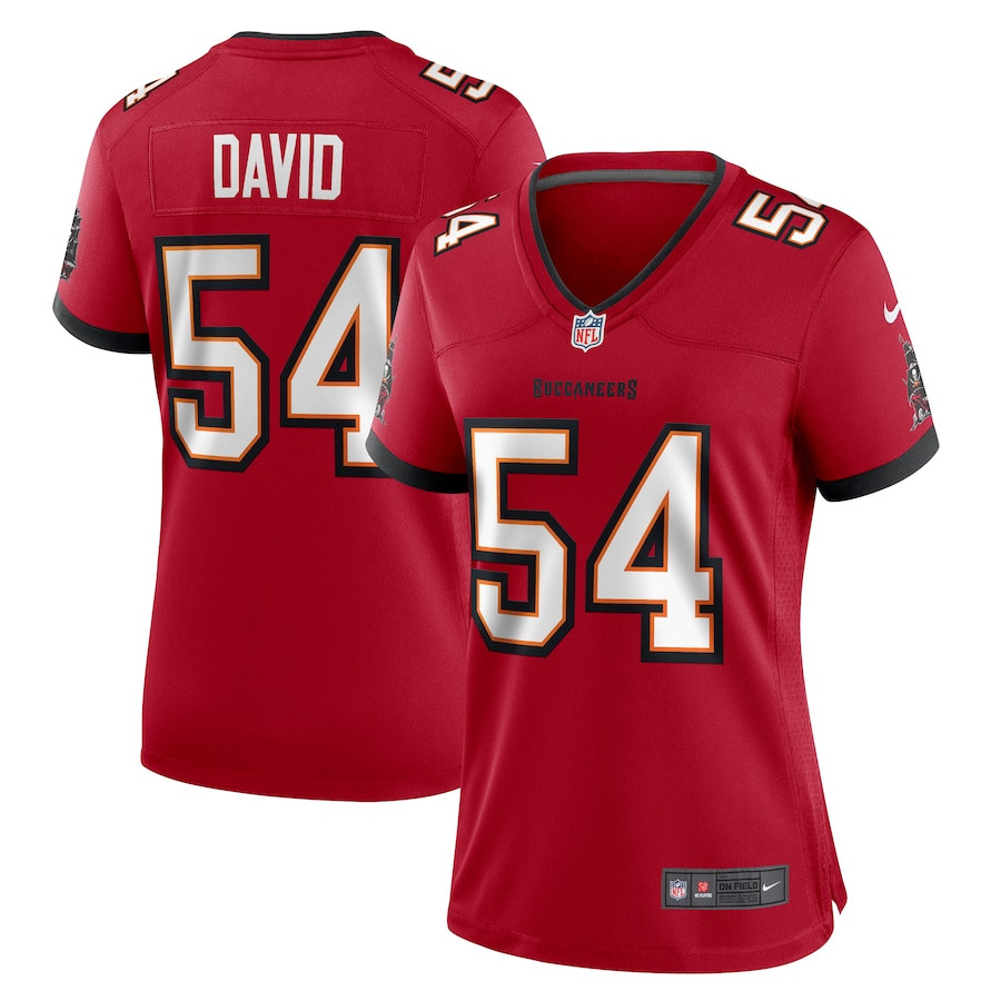 Lavonte David 54 Tampa Bay Buccaneers Game Red NFL Jersey Women's