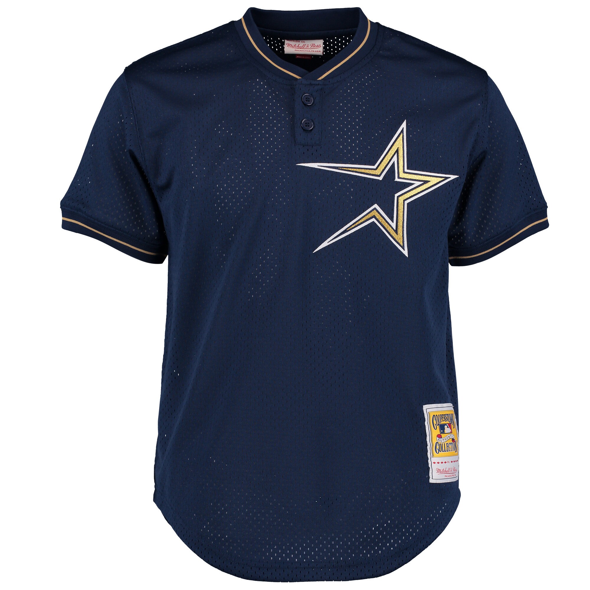 Houston Astros Craig Biggio Mitchell Ness Navy Cooperstown Collection Batting Practice MLB Jersey Men's