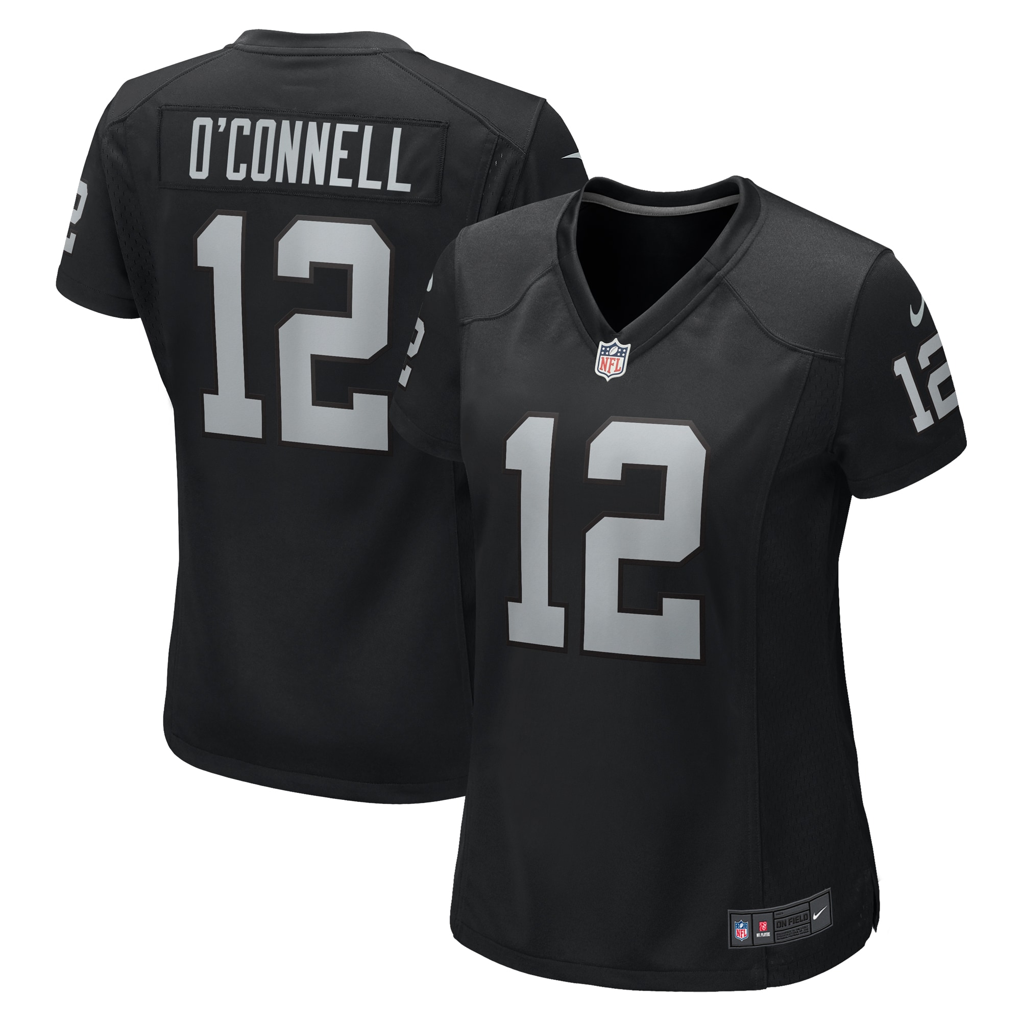 Las Vegas Raiders Aidan O'Connell Black Game NFL Jersey Women's