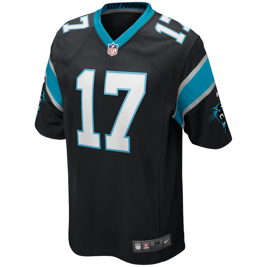 Jake Delhomme 17 Carolina Panthers Game Retired Black NFL Jersey Men's