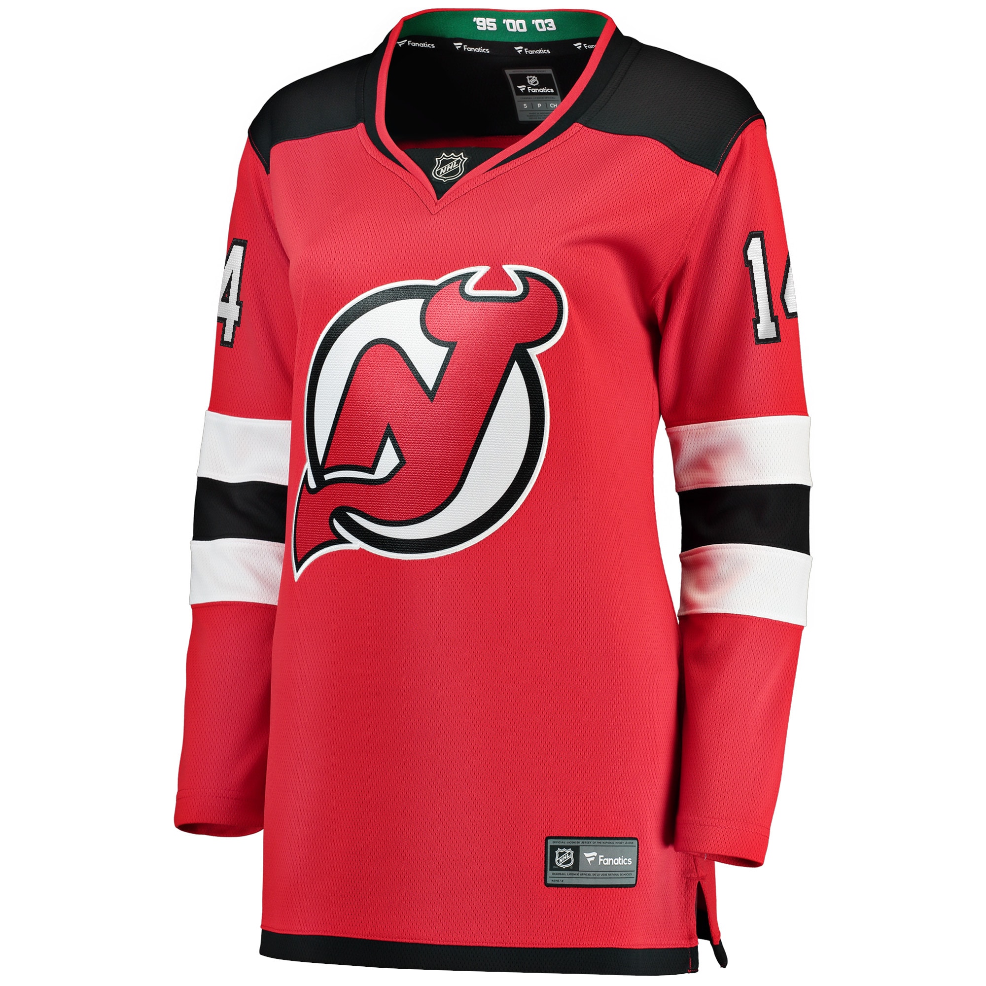 New Jersey Devils Nathan Bastian Red Home Team Breakaway Player NHL Jersey Women's