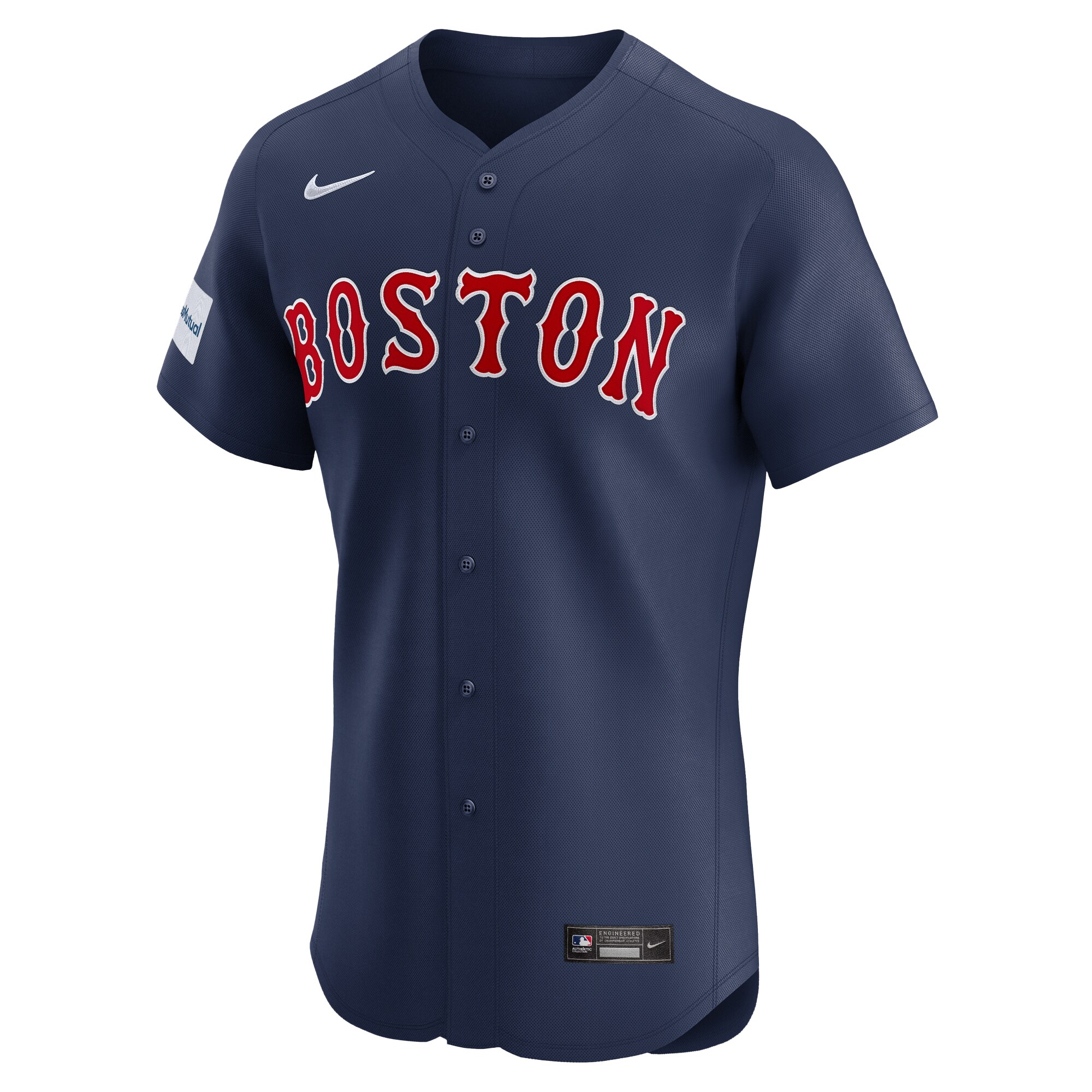 Boston Red Sox David Ortiz Navy Alternate Elite Sponsor Patch Player MLB Jersey Men's