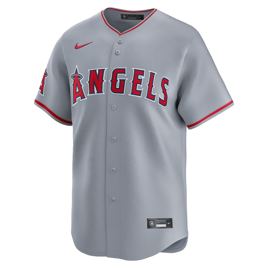 Los Angeles Angels Away Limited Gray MLB Jersey Men's