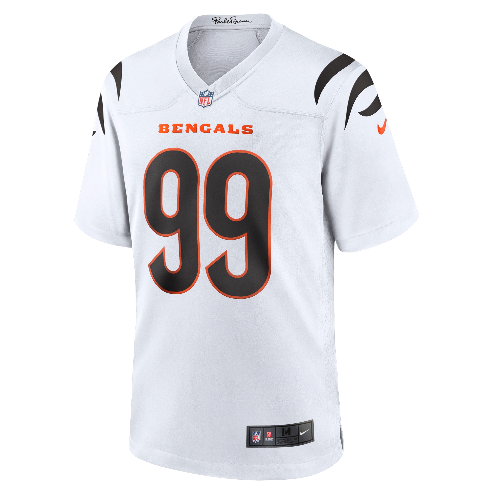 Cincinnati Bengals Myles Murphy White Team Game NFL Jersey Men's