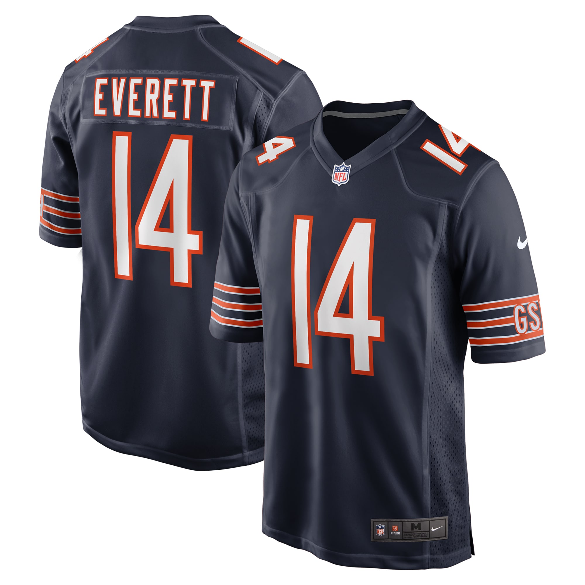 Chicago Bears Gerald Everett Navy Game NFL Jersey Men's