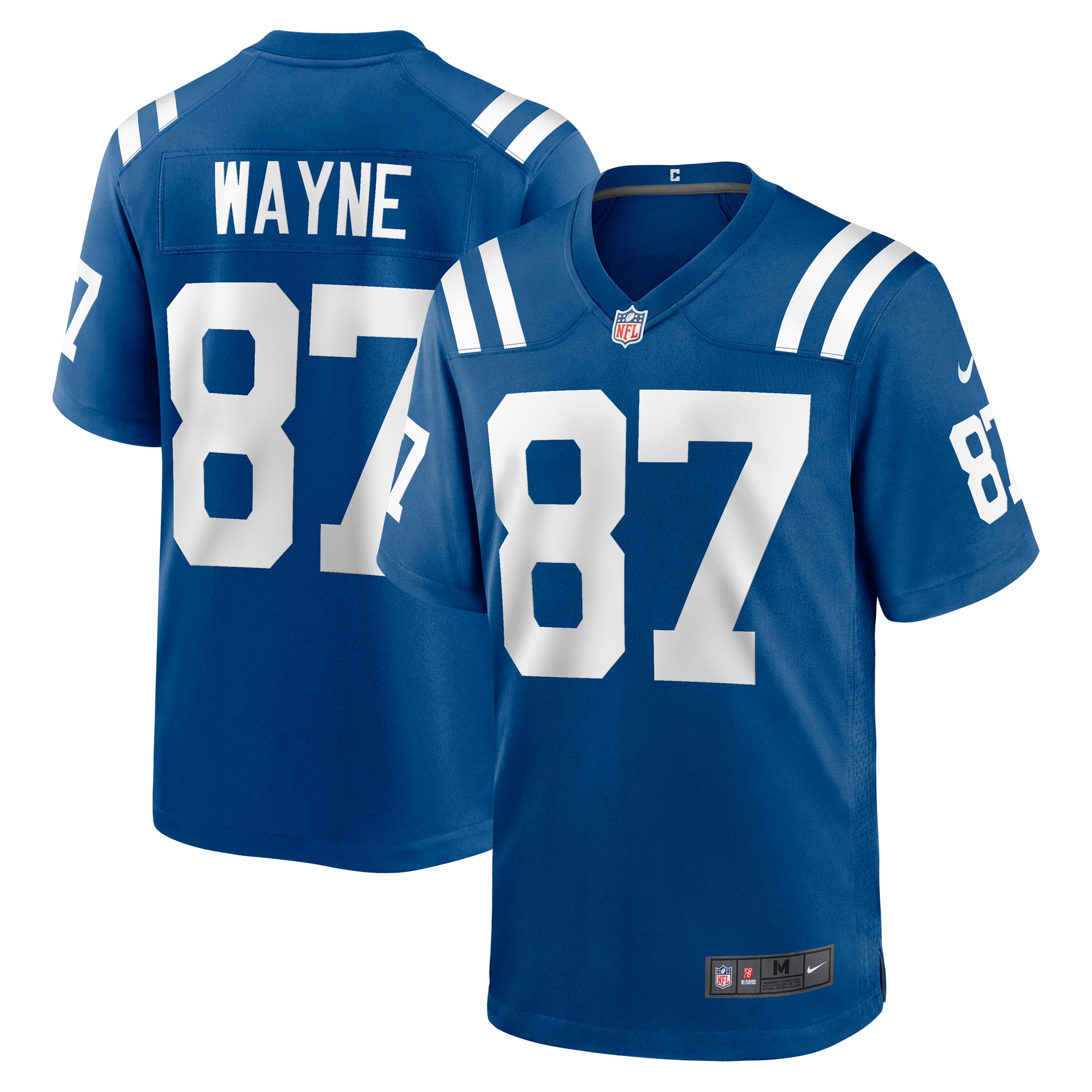 Indianapolis Colts Reggie Wayne Royal Retired Player Game NFL Jersey Men's