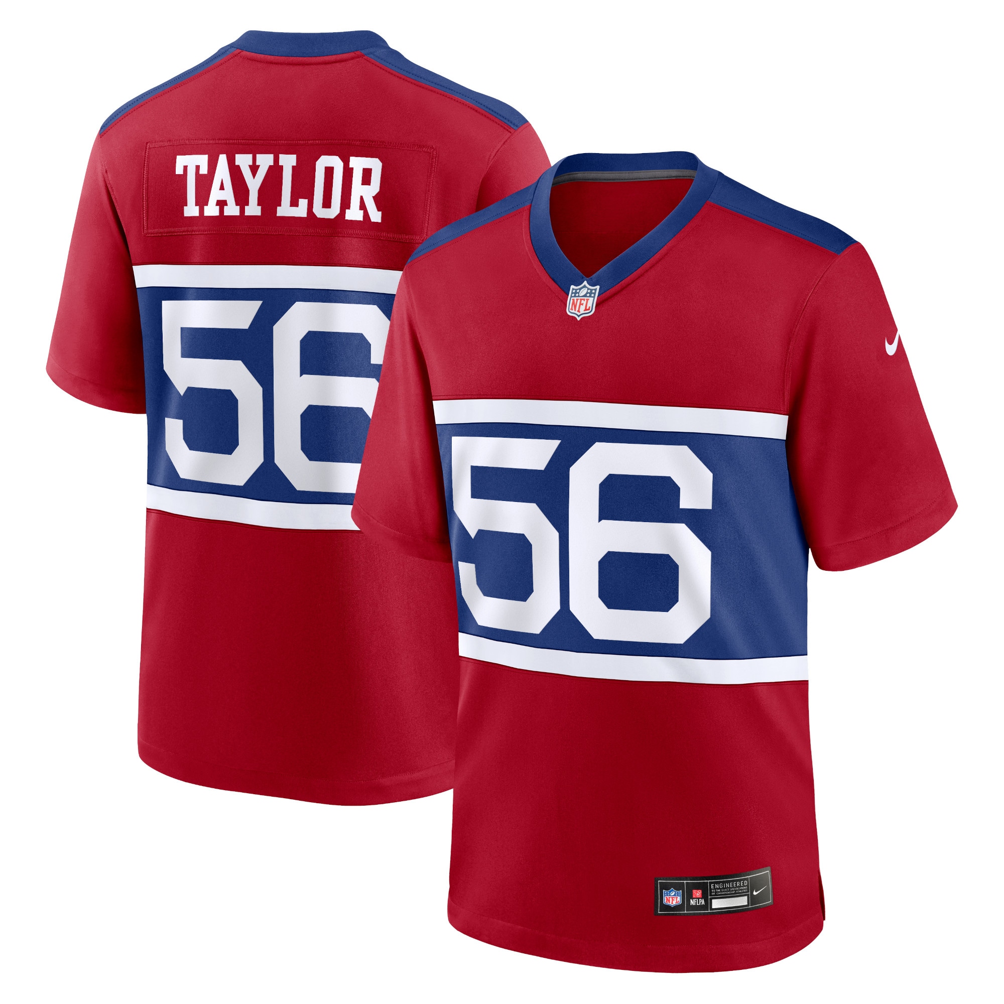 New York Giants Lawrence Taylor Century Red Alternate Retired Player Game NFL Jersey Men's
