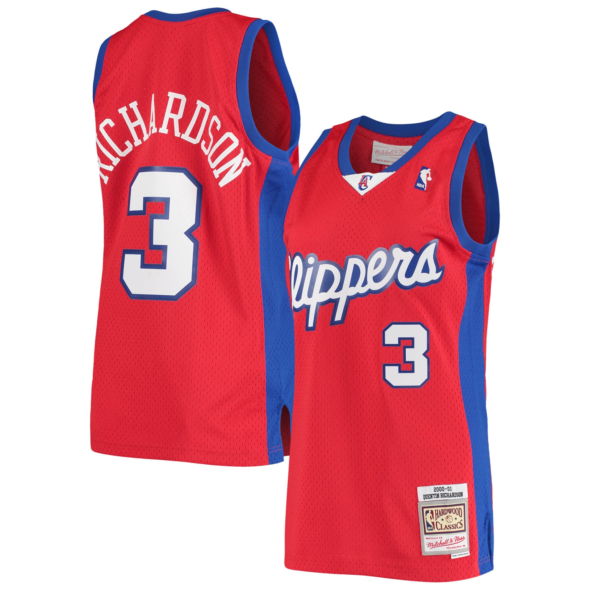 Mitchell Ness Quentin Richardson Red Los Angeles Clippers 2000/01 Hardwood Classics Swingman Statement Edition NBA Jersey Men's
