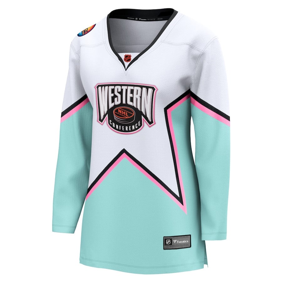 2023 All Star Game Western Conference Breakaway White NHL Jersey Women's