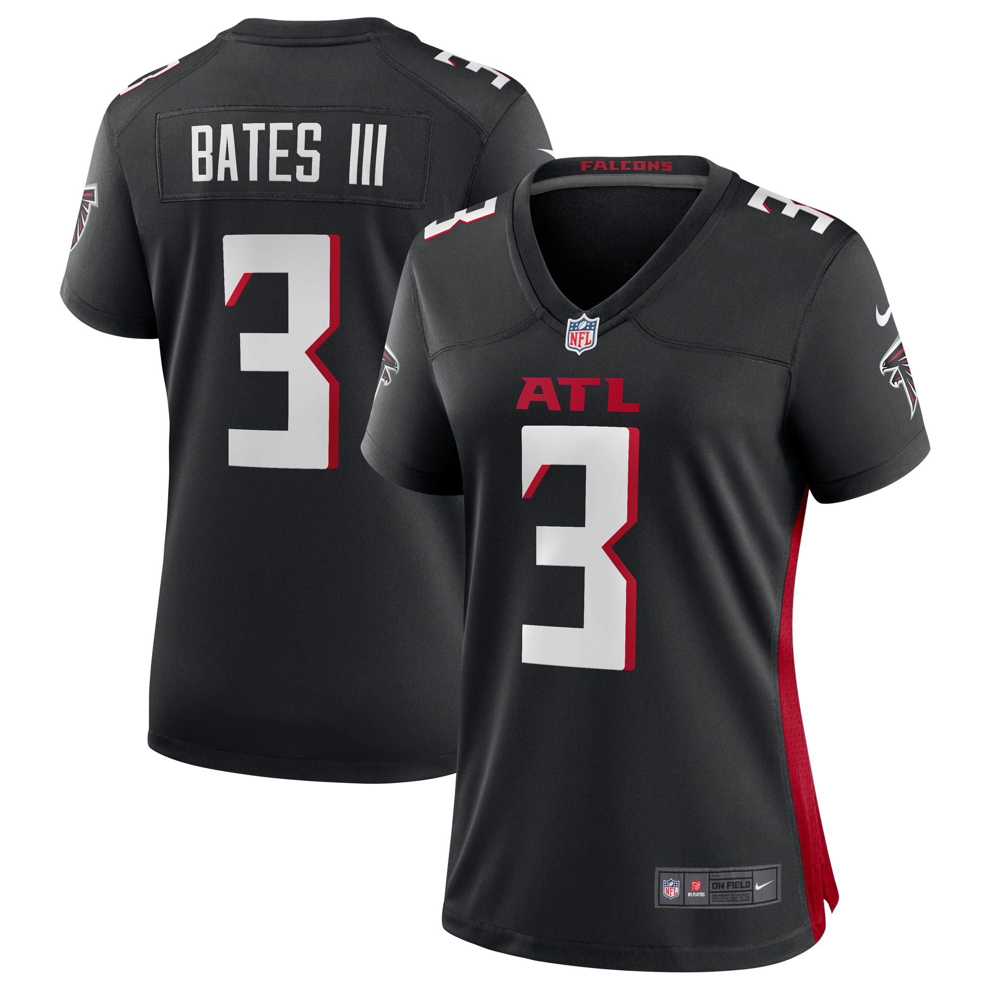 Atlanta Falcons Jessie Bates III Black Game Player NFL Jersey Women's