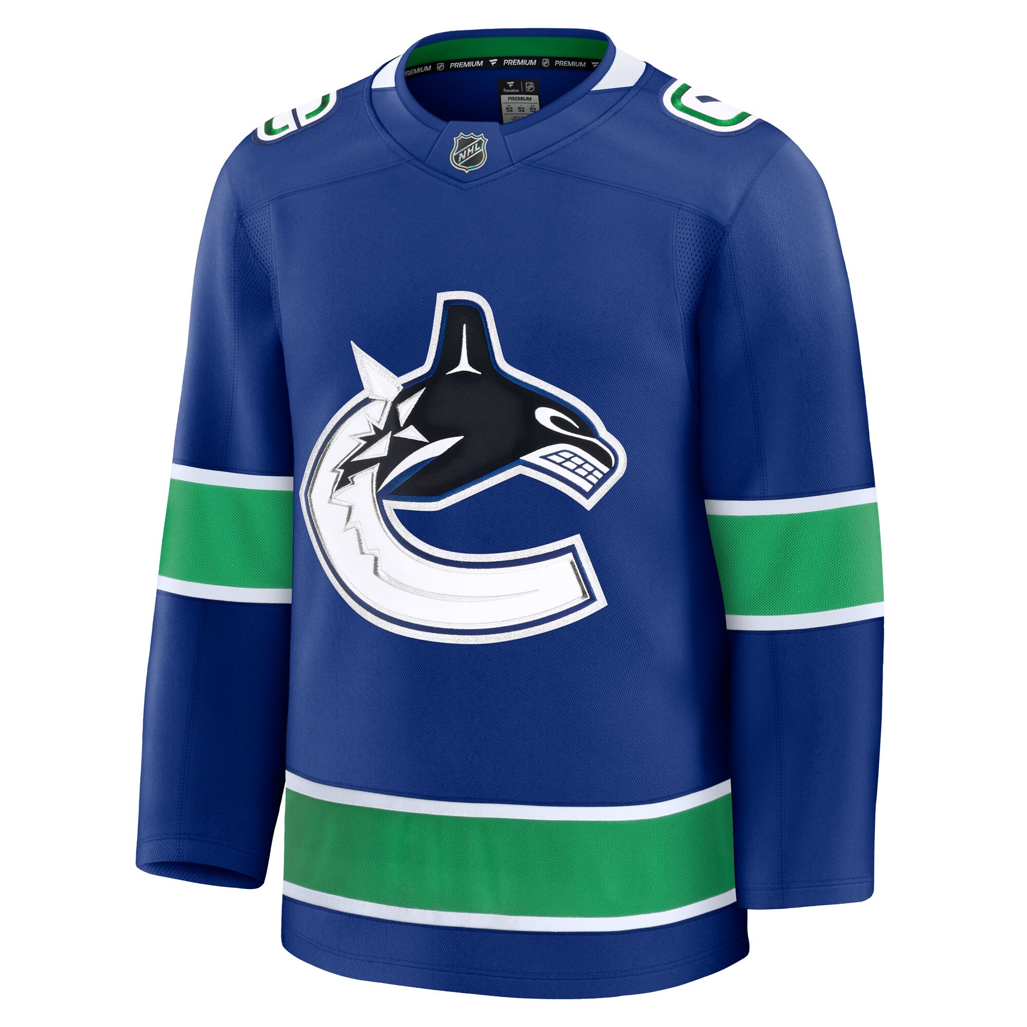 Vancouver Canucks Blue Home Premium NHL Jersey Men's