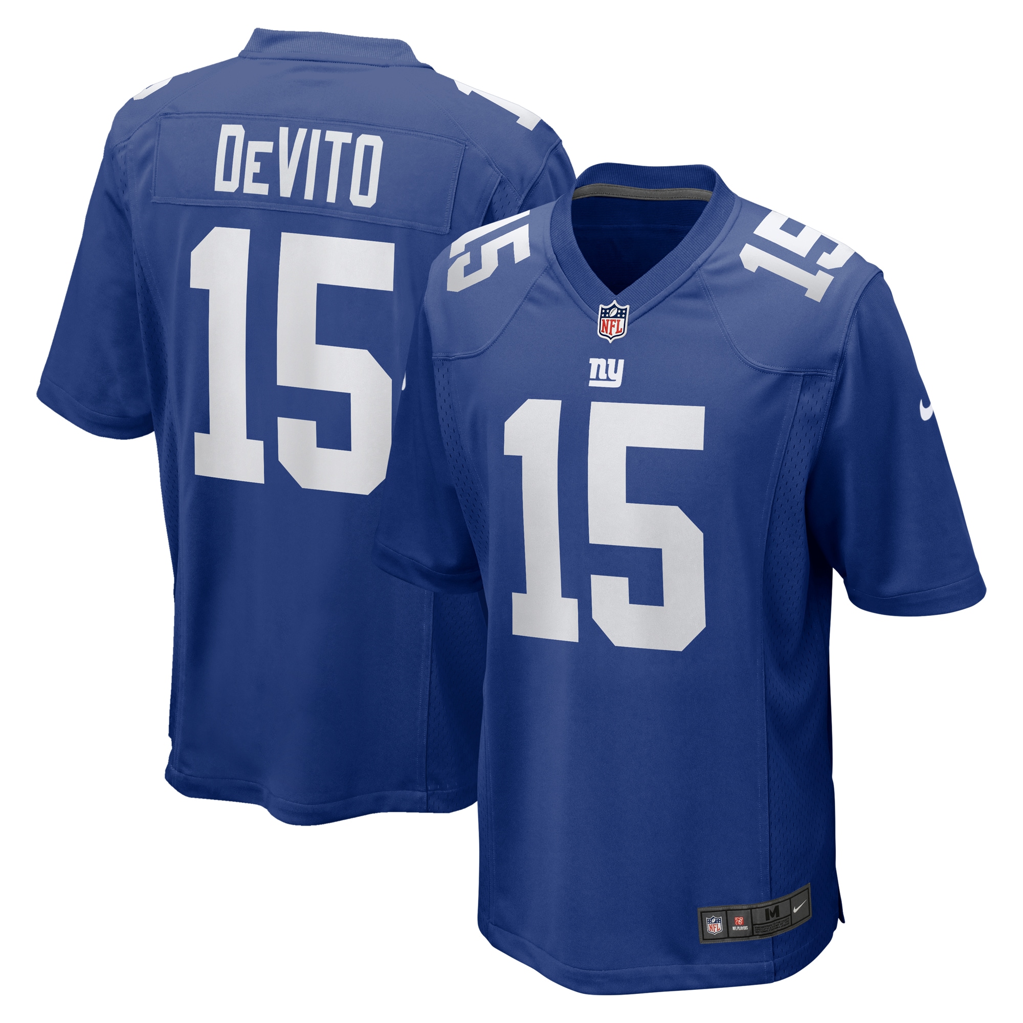 New York Giants Tommy DeVito Royal Player Game NFL Jersey Men's