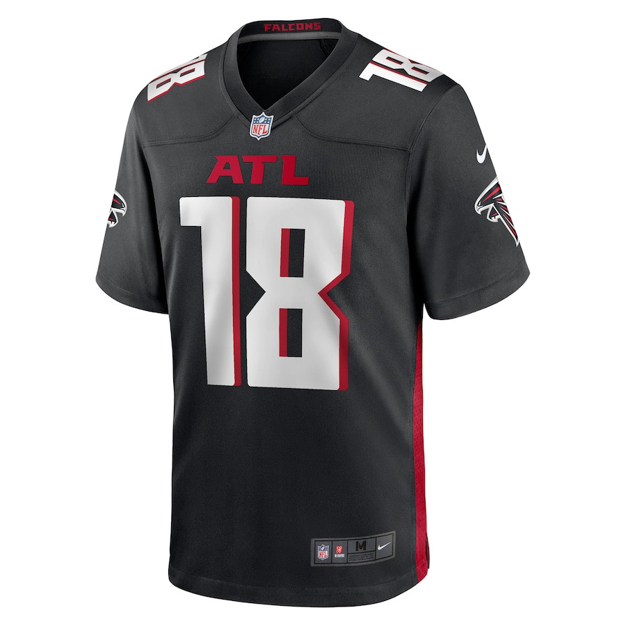 Kirk Cousins 18 Atlanta Falcons Game Black NFL Jersey Men's