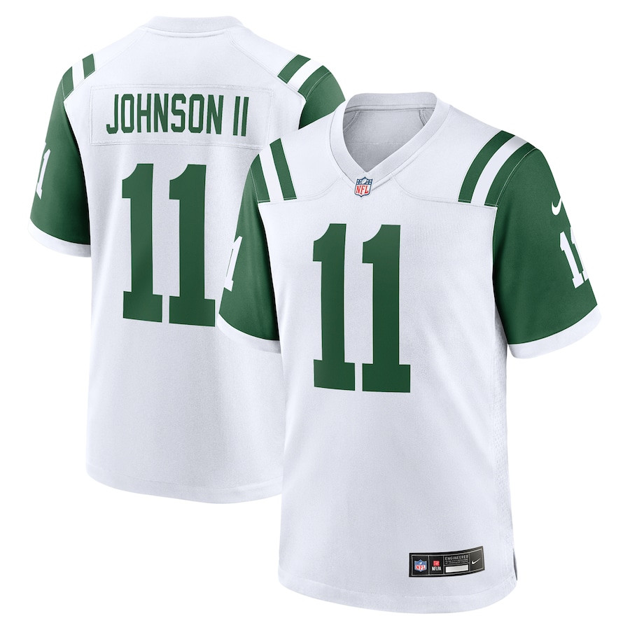 Jermaine Johnson II New York Jets Classic Alternate Game White NFL Jersey Men's