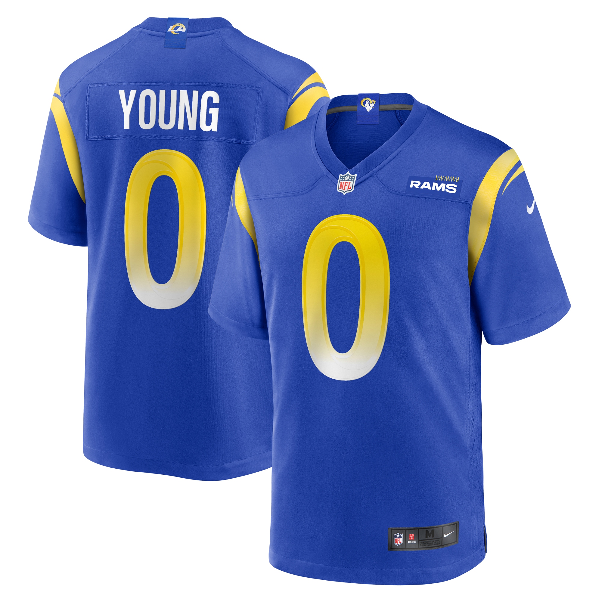 Los Angeles Rams Byron Young Royal Home Game NFL Jersey Men's