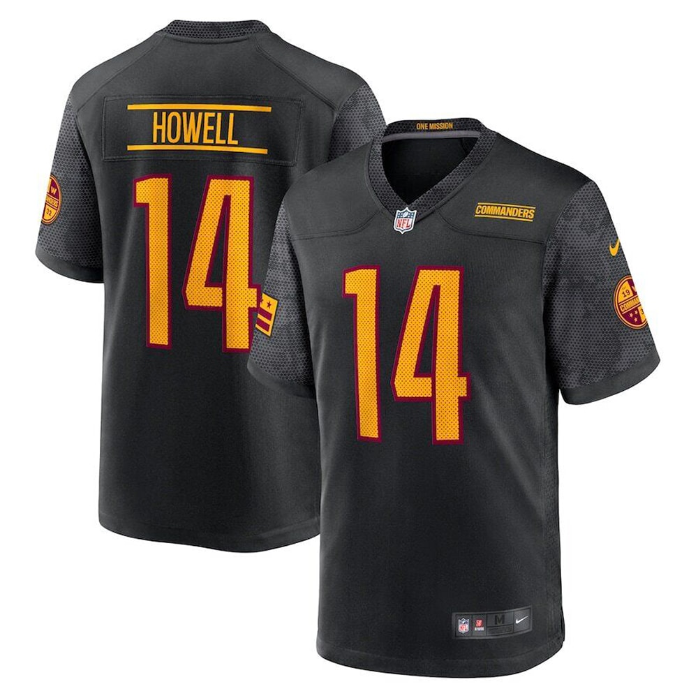 Washington Commanders Sam Howell Black Game NFL Jersey Youth