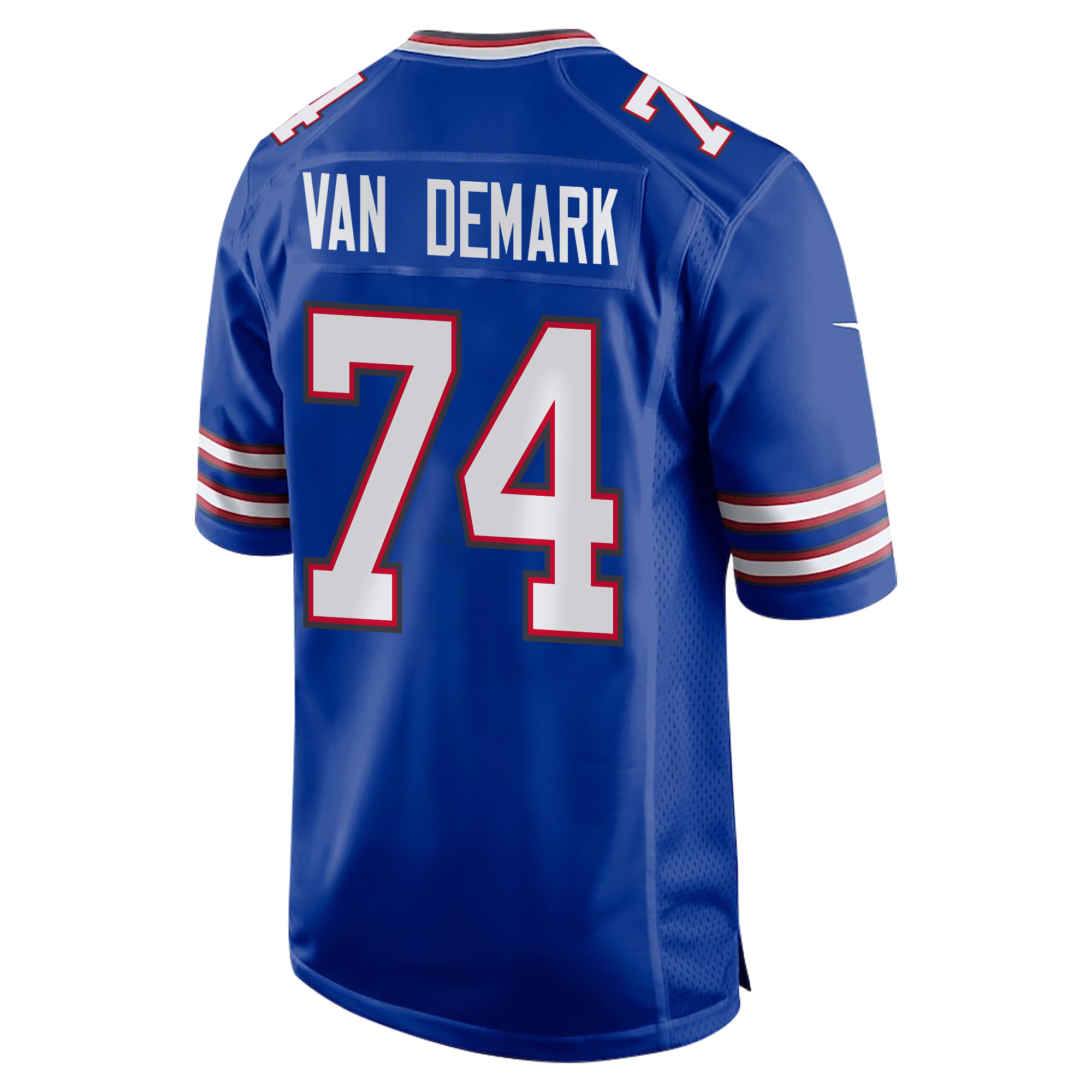 Ryan Van Demark 74 Buffalo Bills Super Bowl LIX Champions Patch Game Royal NFL Jersey Men's
