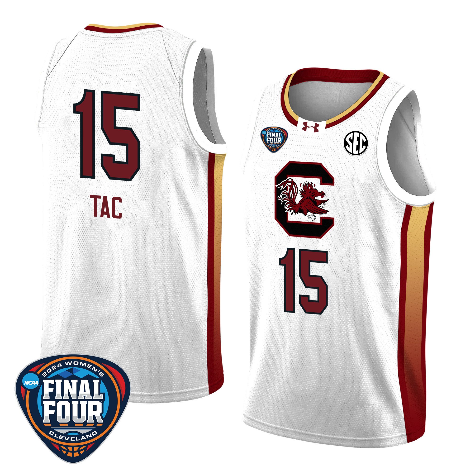 Adhel Tac 15 South Carolina 2024 Final Four Patch Unisex NCAA Jersey Unisex