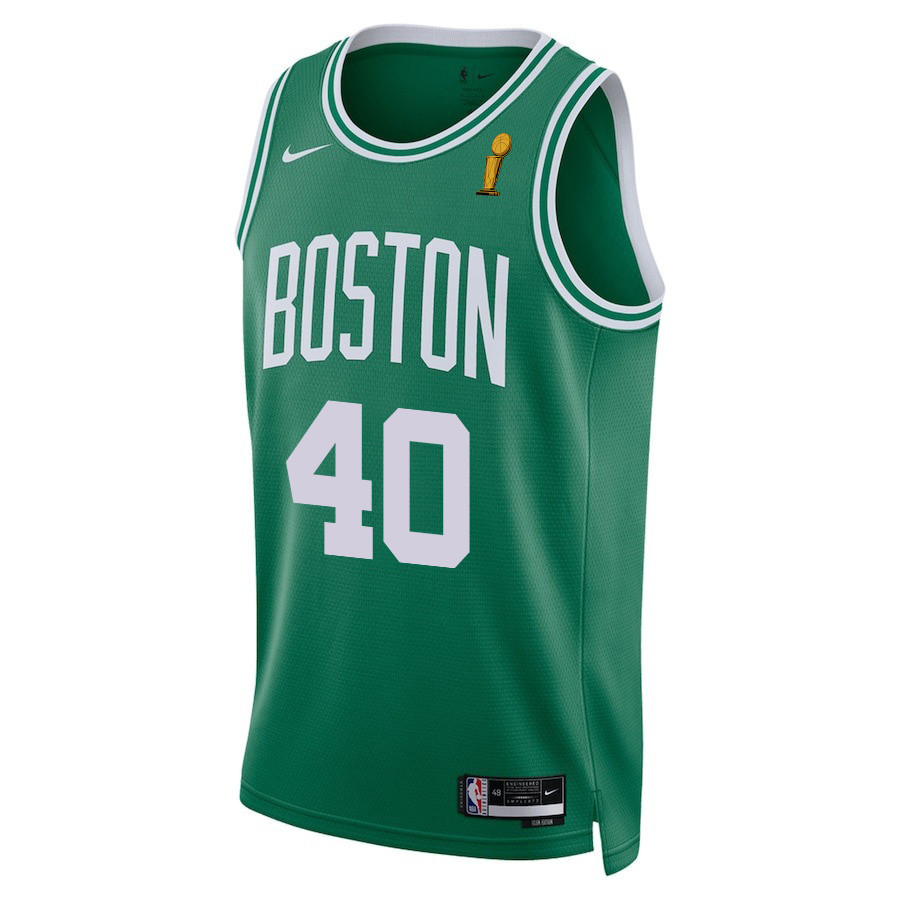 Luke Kornet 40 Boston Celtics 2024 FINALS CHAMPIONS Icon Edition Kelly Green NBA Jersey Men's