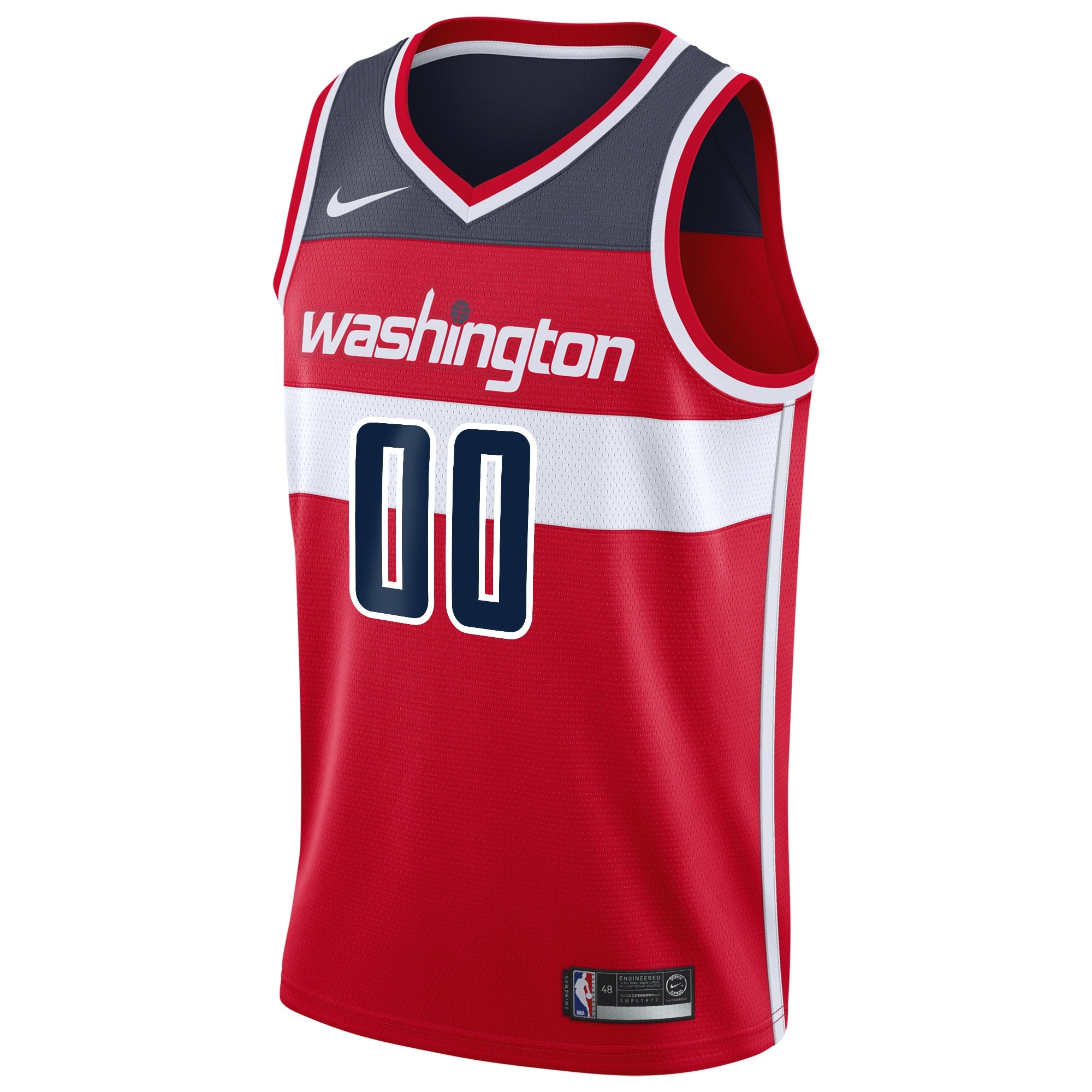 Washington Wizards Icon Edition Swingman Red Custom NBA Jersey Youth