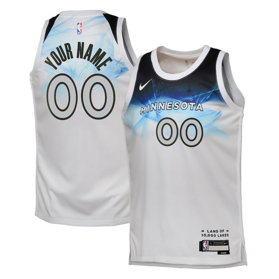 Minnesota Timberwolves 2024/25 Swingman Custom City Editio White NBA Jersey Youth