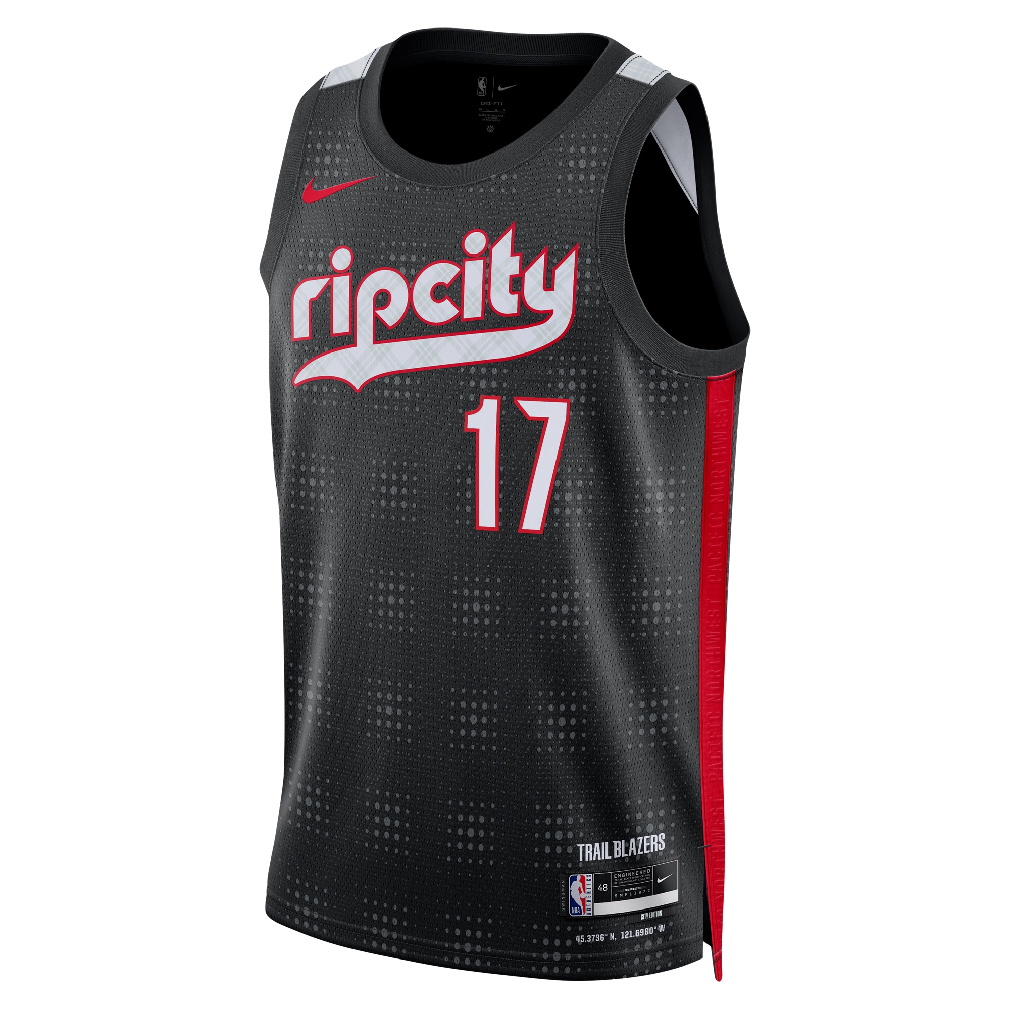 Portland Trail Blazers City Edition Swingman 2024 Black Shaedon Sharp Unisex NBA Jersey Unisex