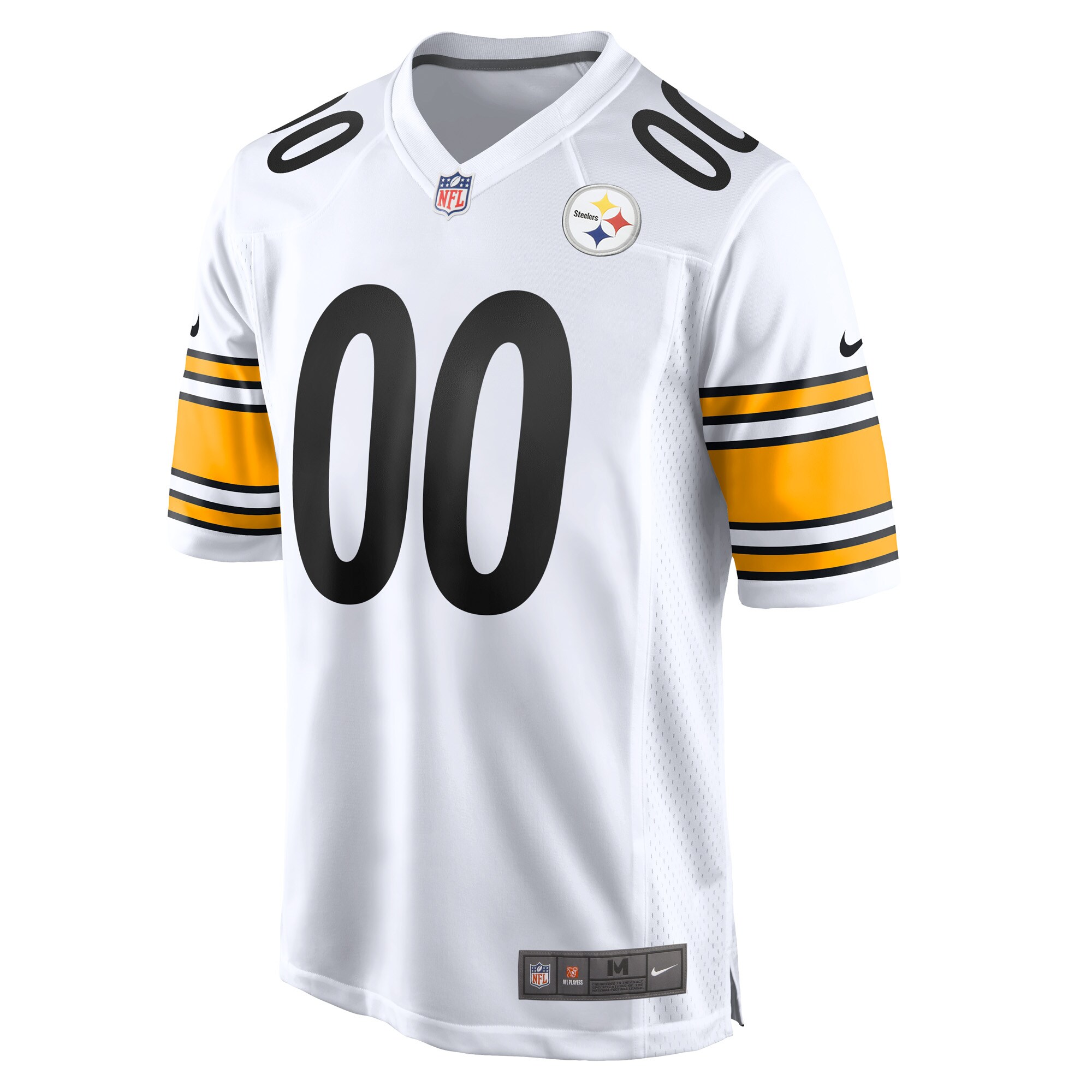 Pittsburgh Steelers White Game Custom NFL Jersey Men's