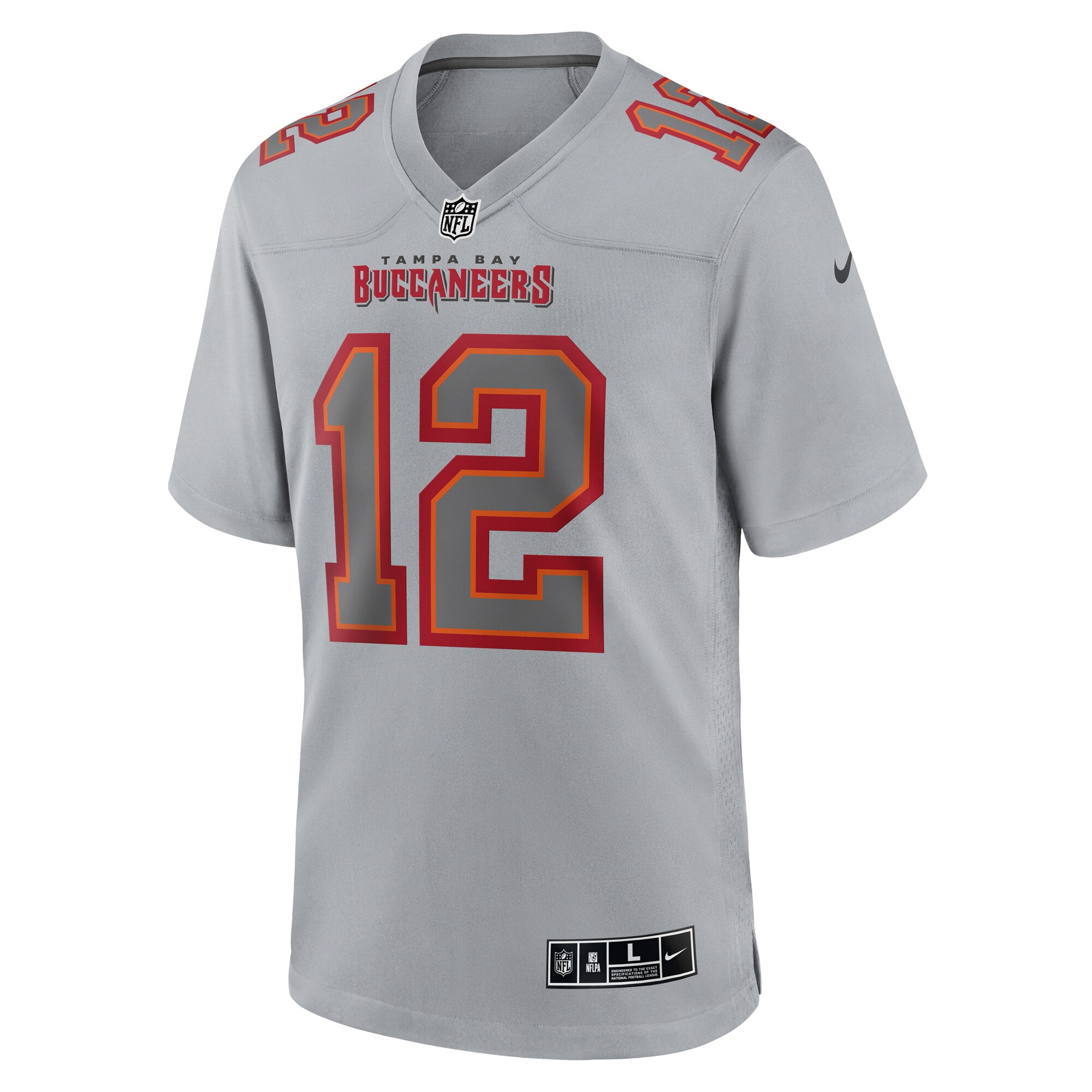Tampa Bay Buccaneers Tom Brady Gray Atmosphere Fashion Game NFL Jersey Men's