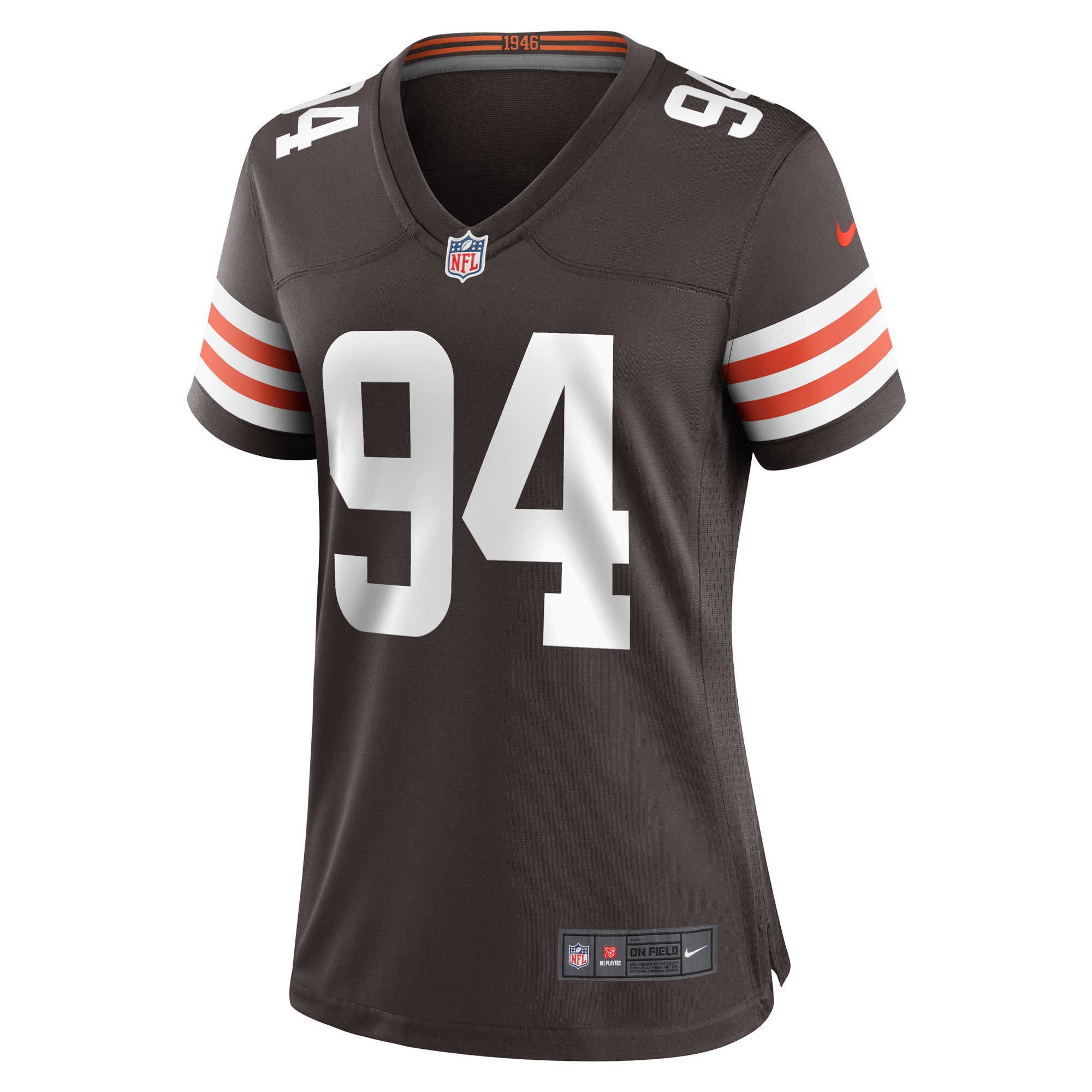 Cleveland Browns Dalvin Tomlinson Brown Game Player NFL Jersey Women's