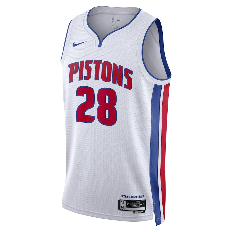 Isaiah Stewart 28 Detroit Pistons Unisex Swingman Association Editio White NBA Jersey Unisex