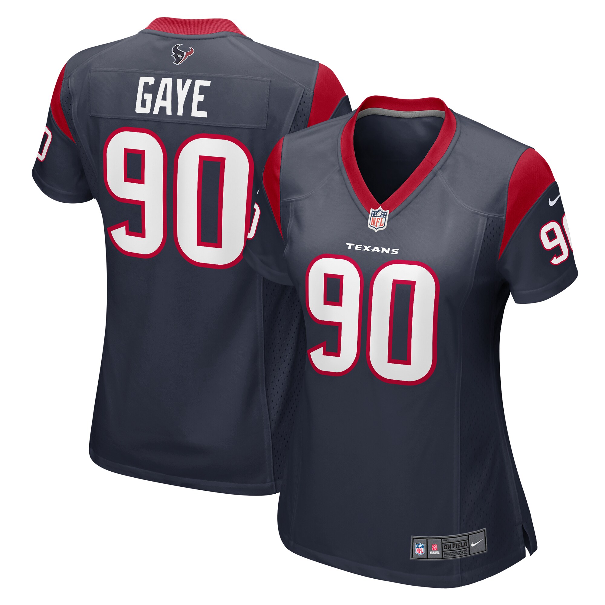 Houston Texans Ali Gaye Navy Team Game NFL Jersey Women's