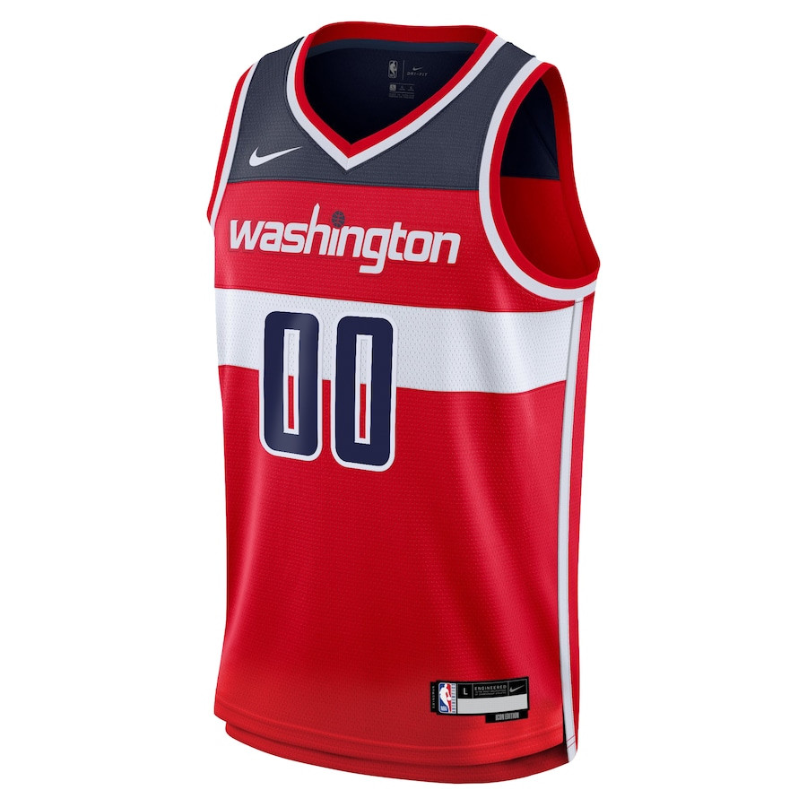 Washington Wizards 2023/24 Icon Swingman Custom Red NBA Jersey Men's