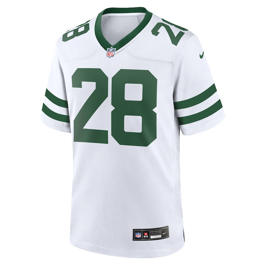 Curtis Martin 28 New York Jets Game Retired Player White NFL Jersey Men's